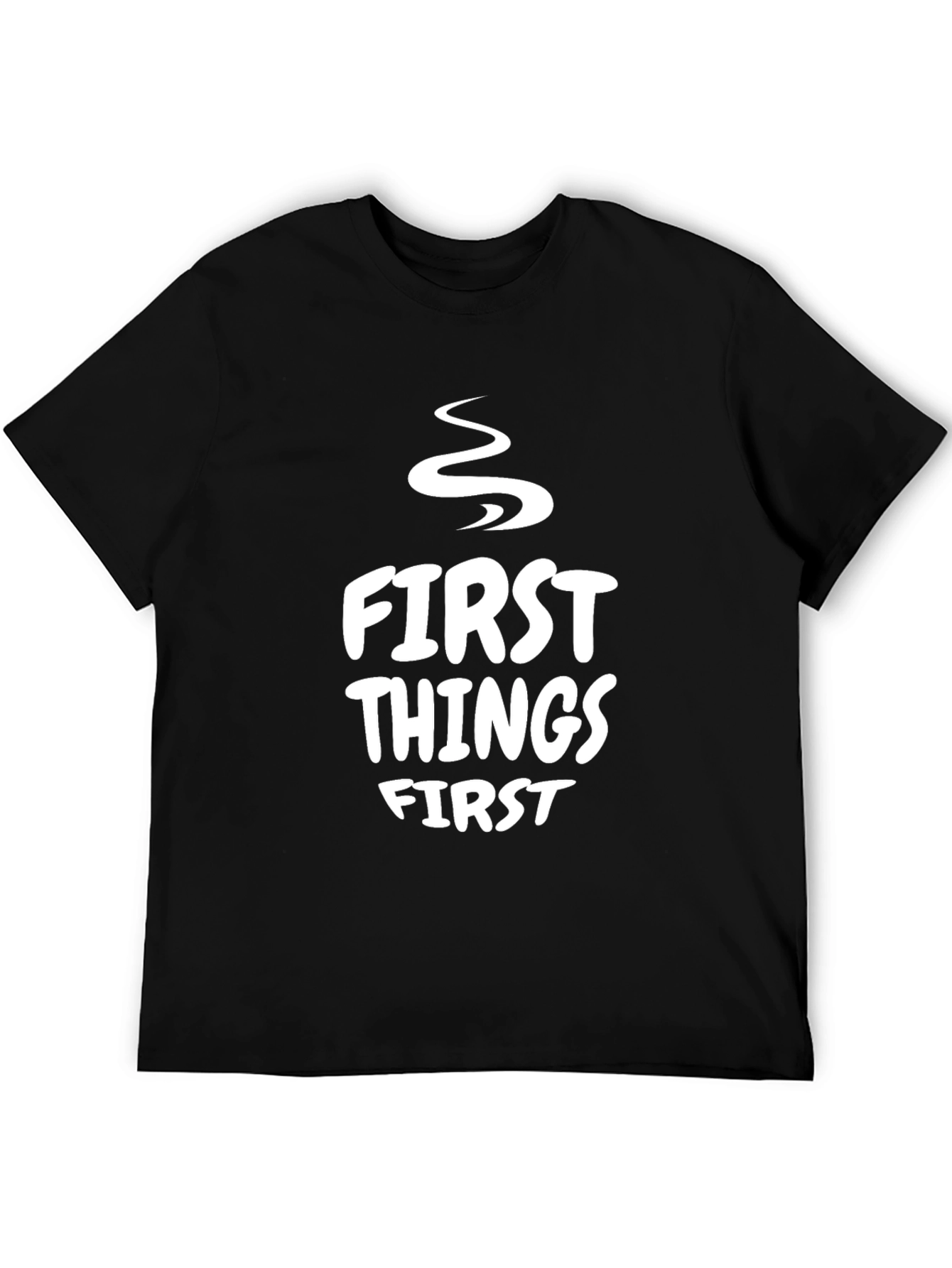 First Things First Graphic Tee - Black