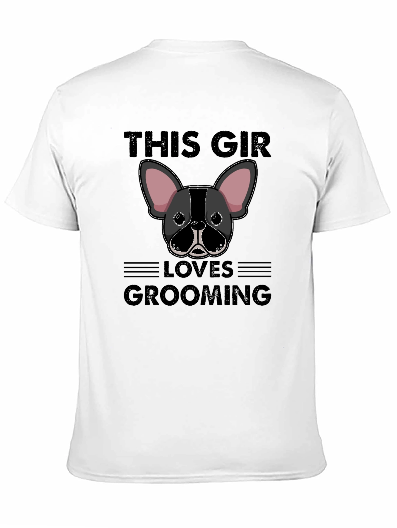 This Girl Loves Grooming Bulldog T-Shirt