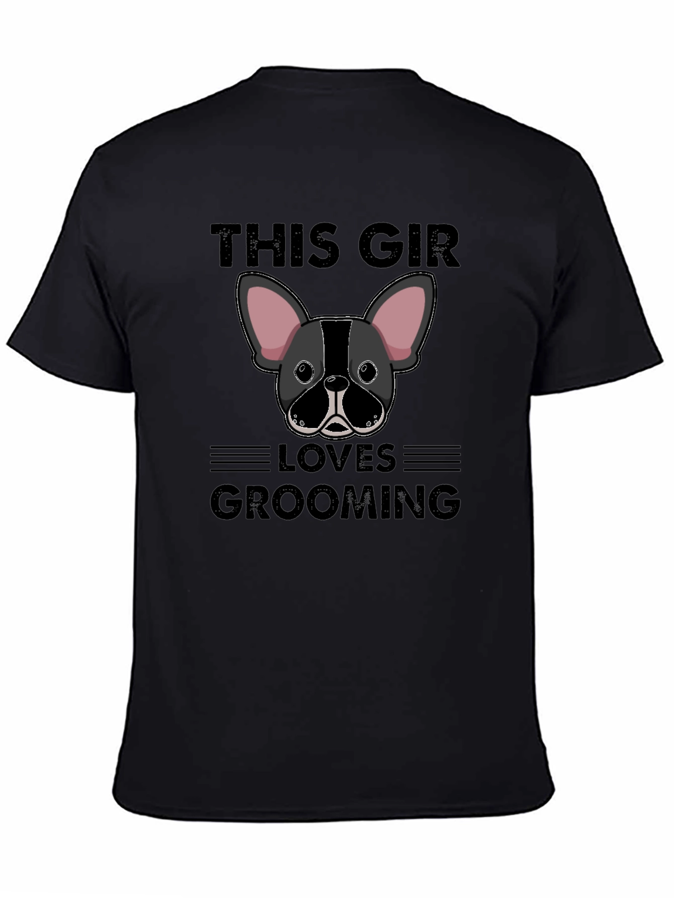 This Girl Loves Grooming Bulldog T-Shirt