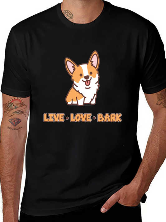 Live Love Bark Corgi T-Shirt