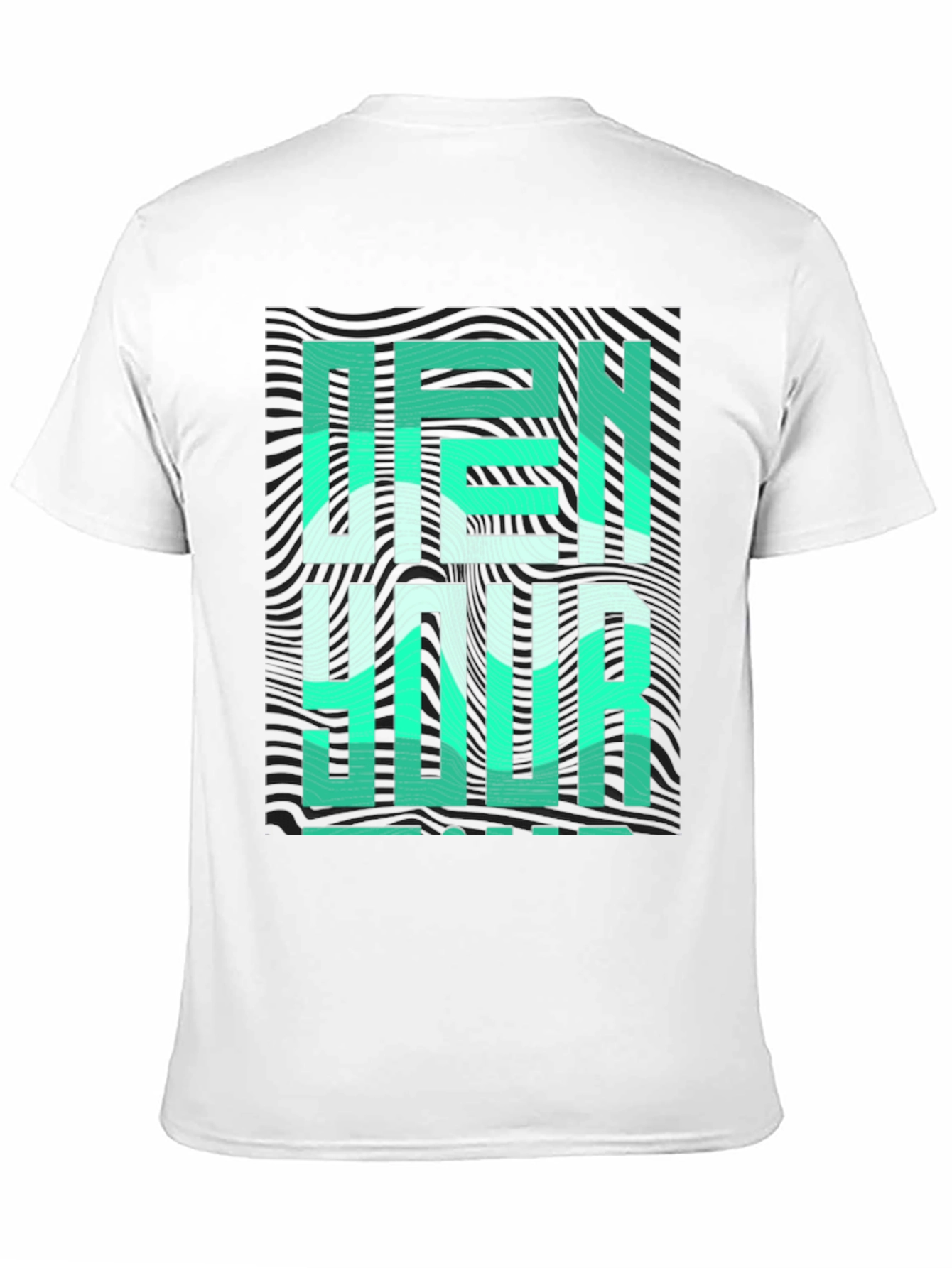 Open Your Mind Graphic Tee - Stylish Black T-Shirt