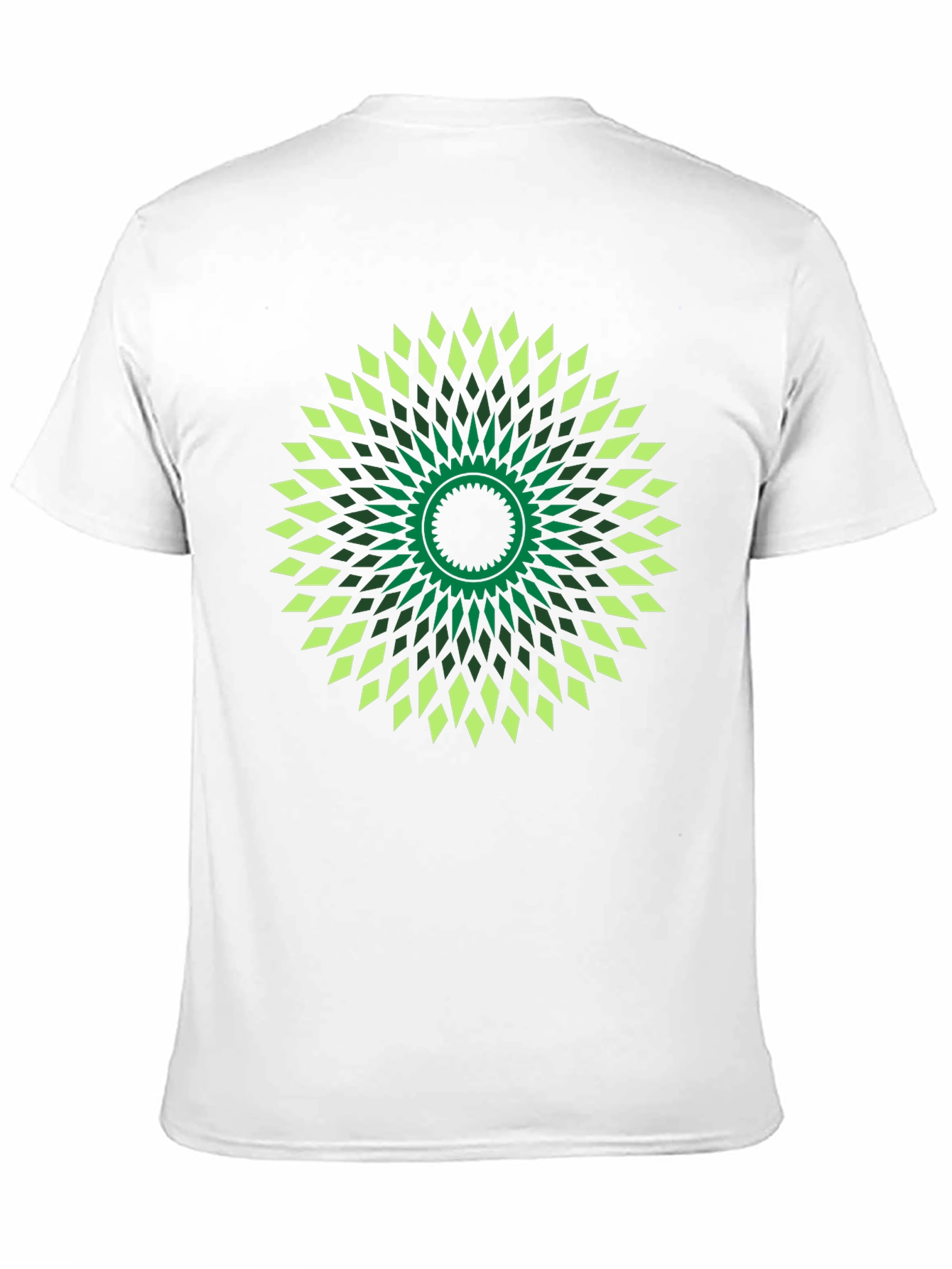 Geometric Mandala Graphic Print Black T-Shirt
