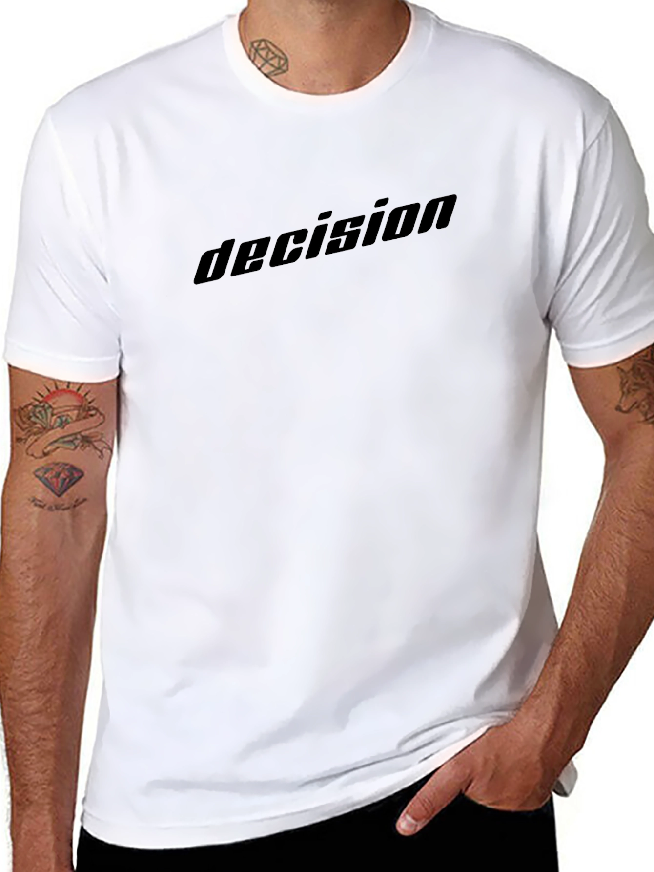 Decision Graphic Tee - Black Cotton Blend