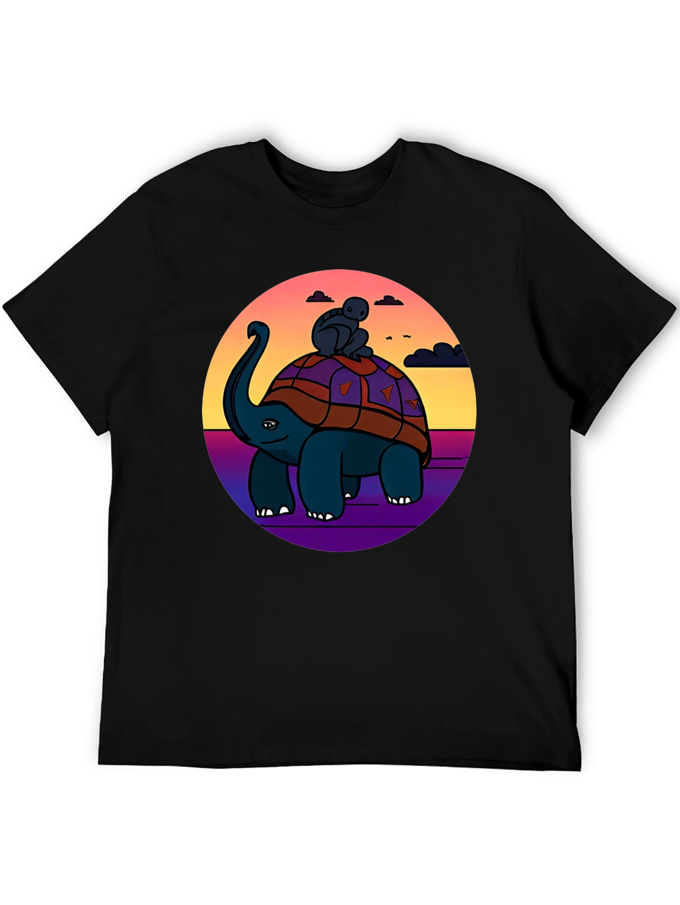 Turtle Rider Graphic Tee - Unique Comfort