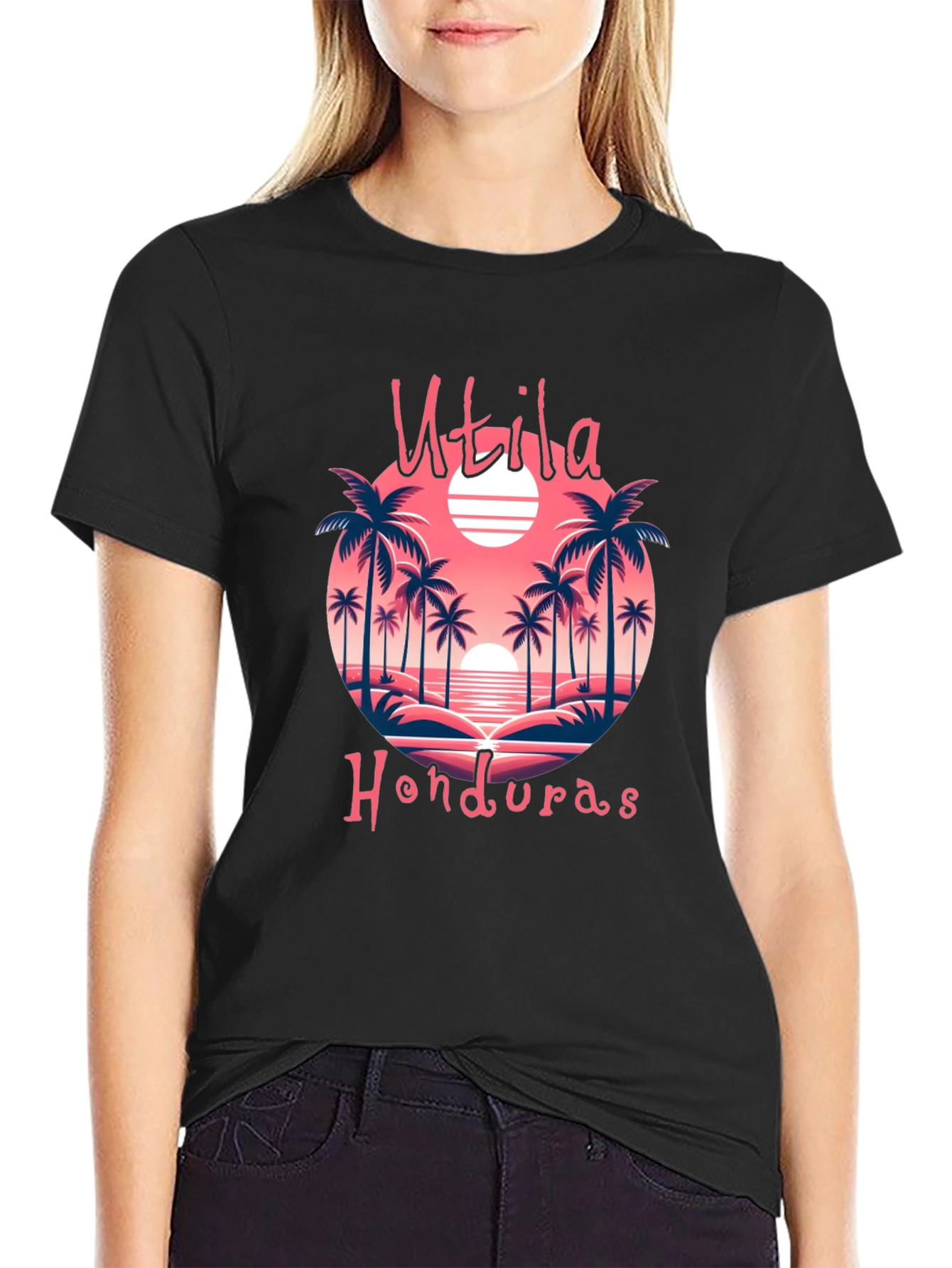 Utila Honduras Beach Graphic T-Shirt