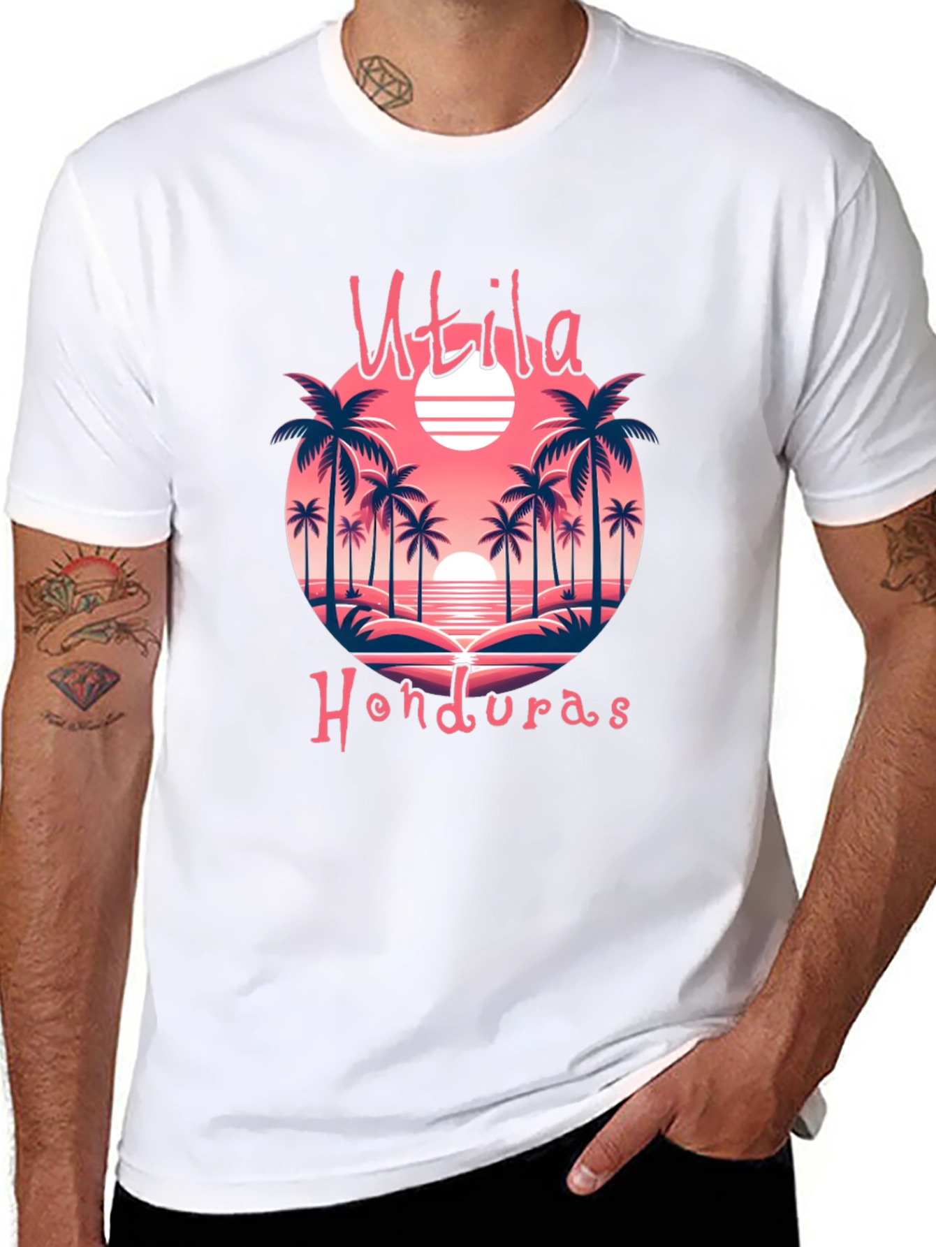 Utila Honduras Beach Graphic T-Shirt