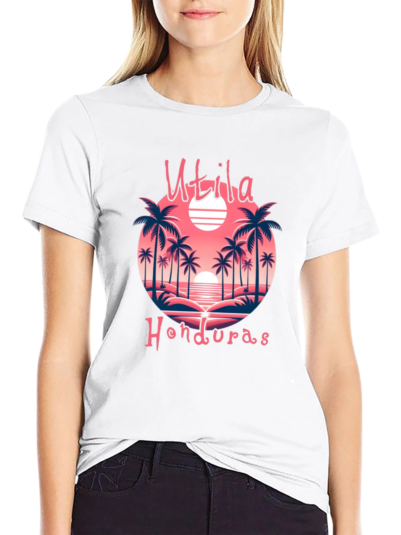 Utila Honduras Beach Graphic T-Shirt