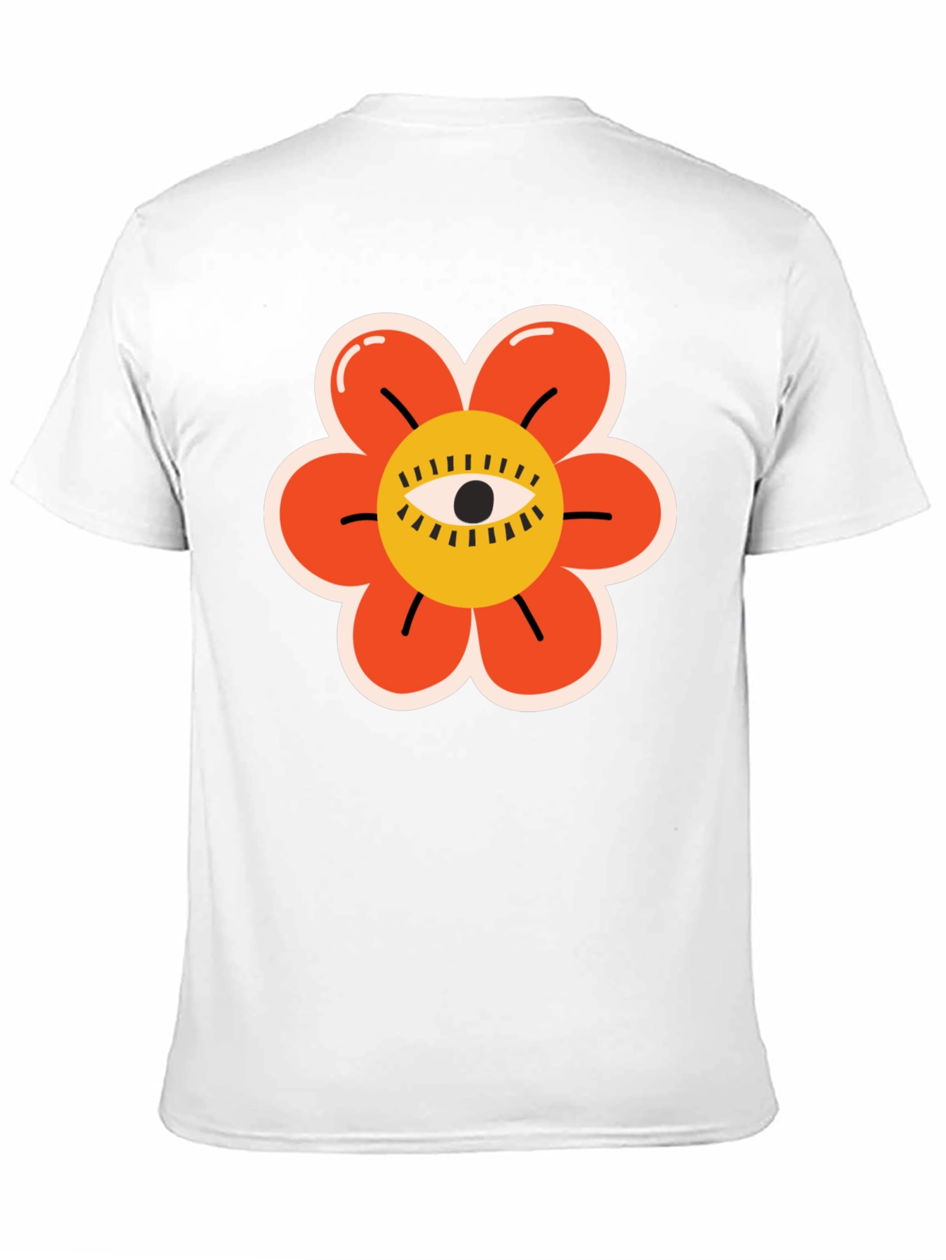 Eye Flower Graphic Tee - Unique Design