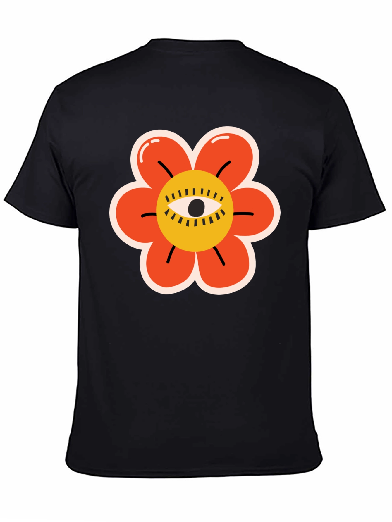 Eye Flower Graphic Tee - Unique Design