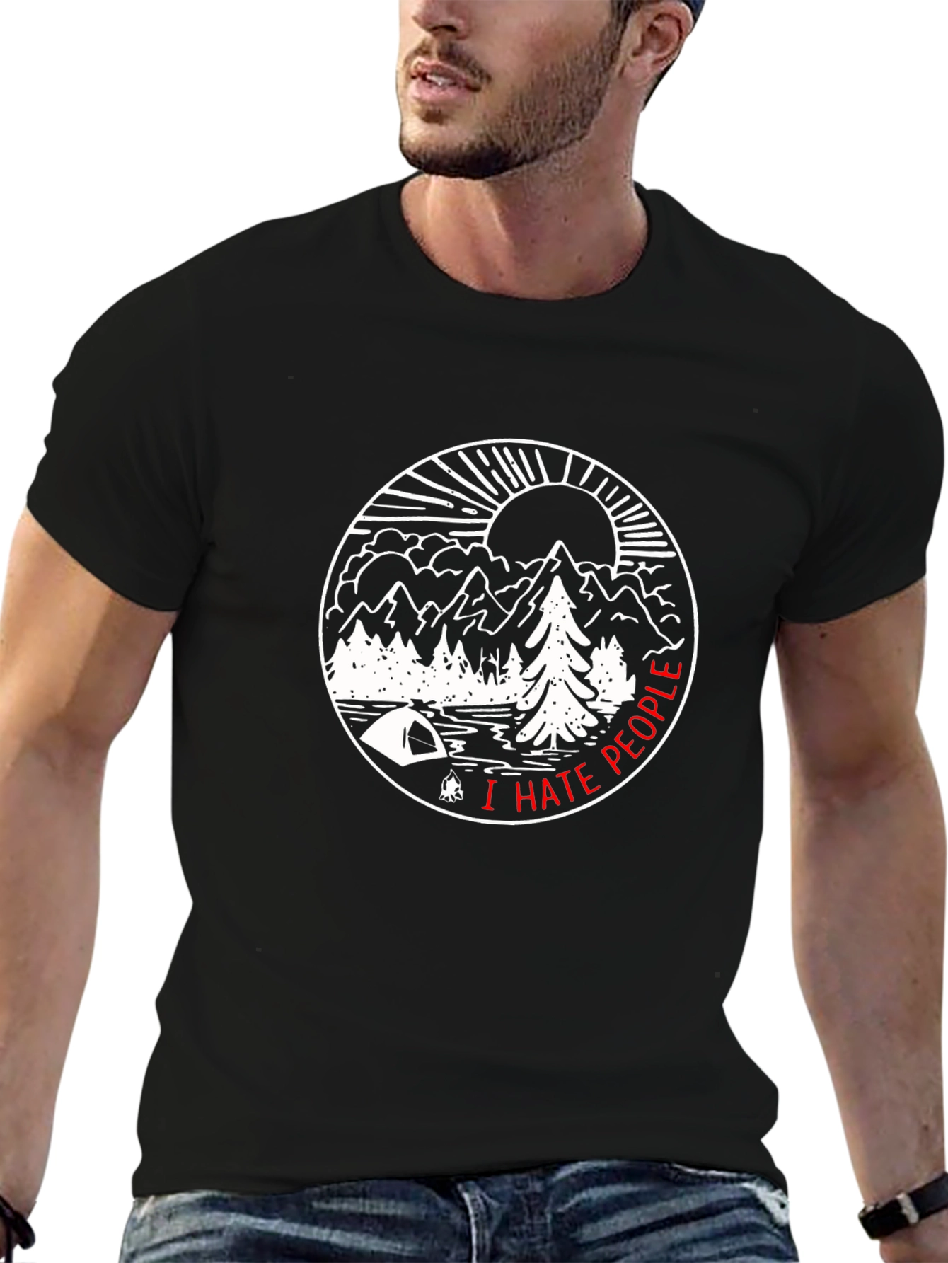 I Hate People Camping T-Shirt