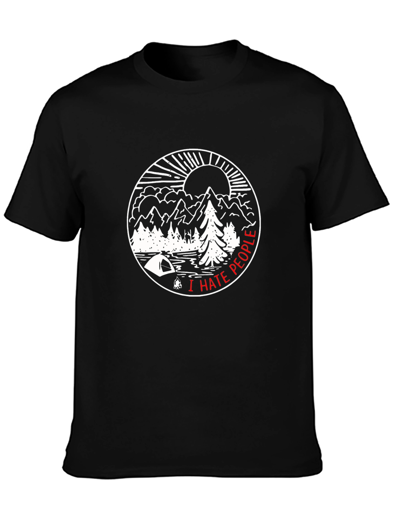 I Hate People Camping T-Shirt