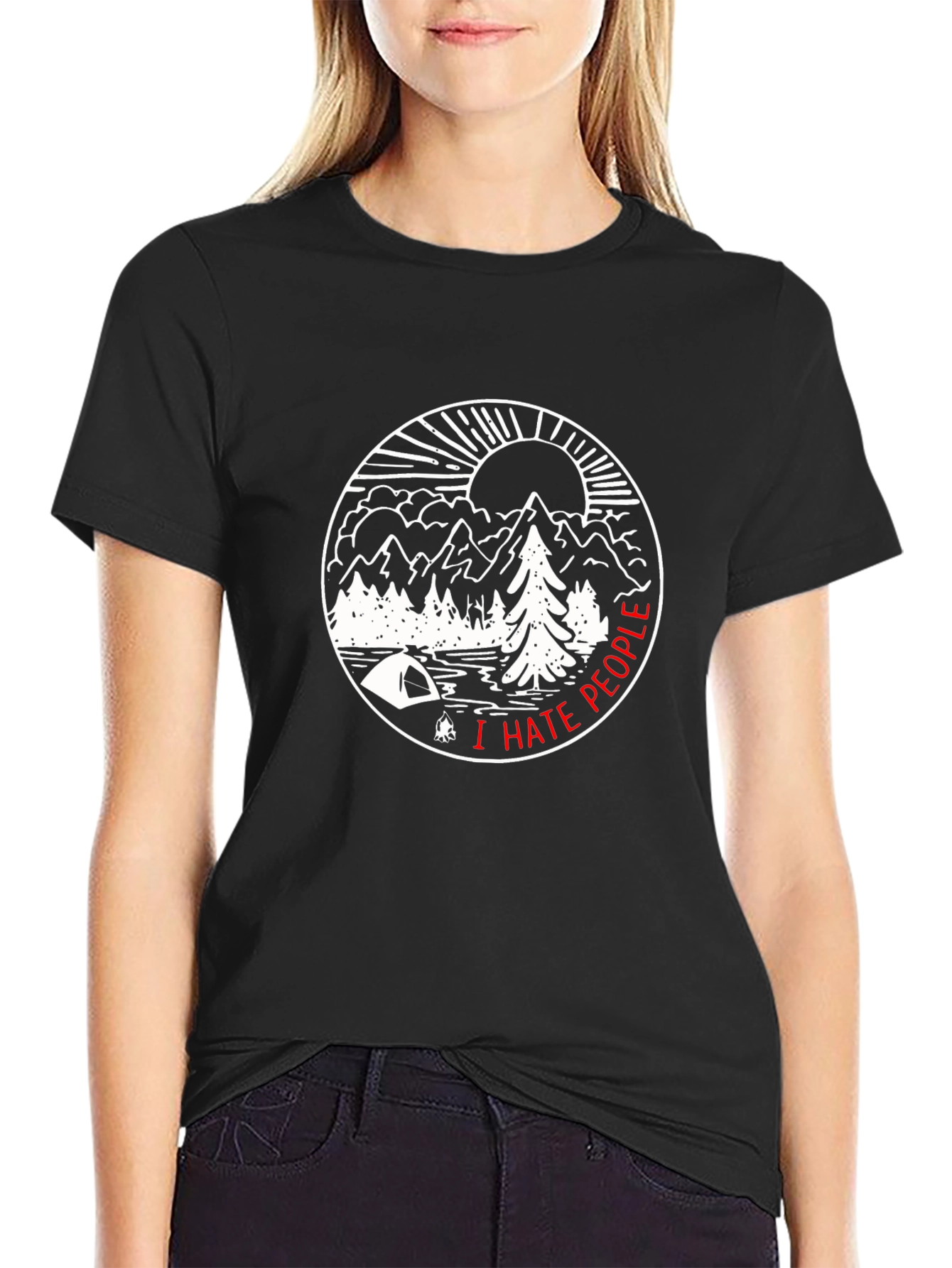 I Hate People Camping T-Shirt