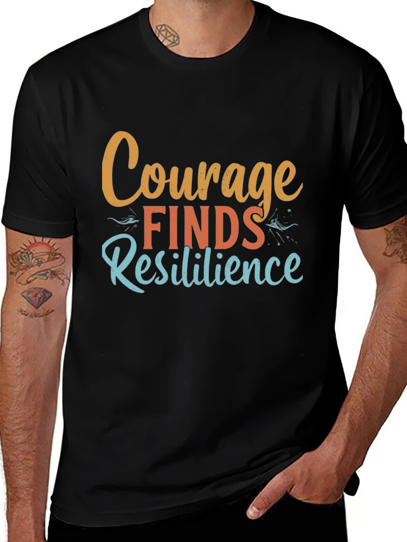 Courage Finds Resilience Graphic Tee