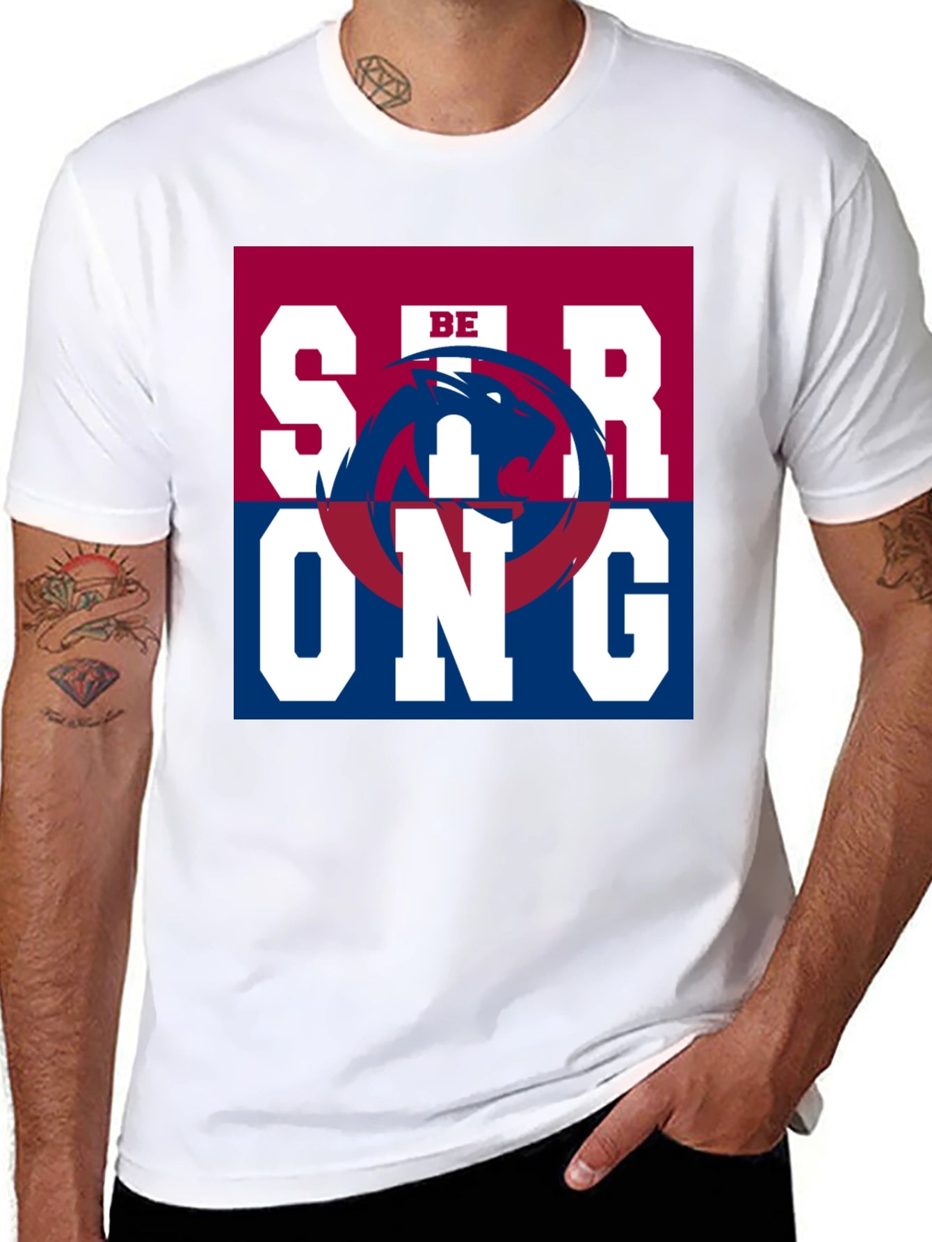 Be Strong Graphic Tee - Modern Urban Style