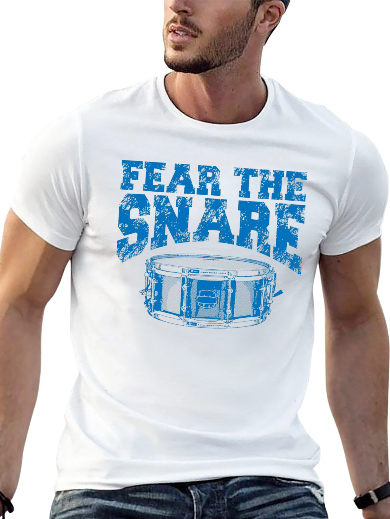 Fear The Snare Drummer T-Shirt - Black Cotton Tee