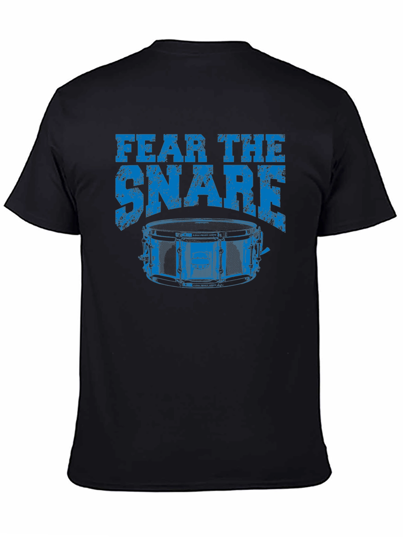 Fear The Snare Drummer T-Shirt - Black Cotton Tee