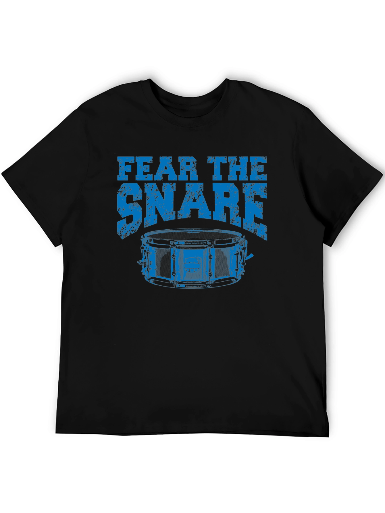 Fear The Snare Drummer T-Shirt - Black Cotton Tee
