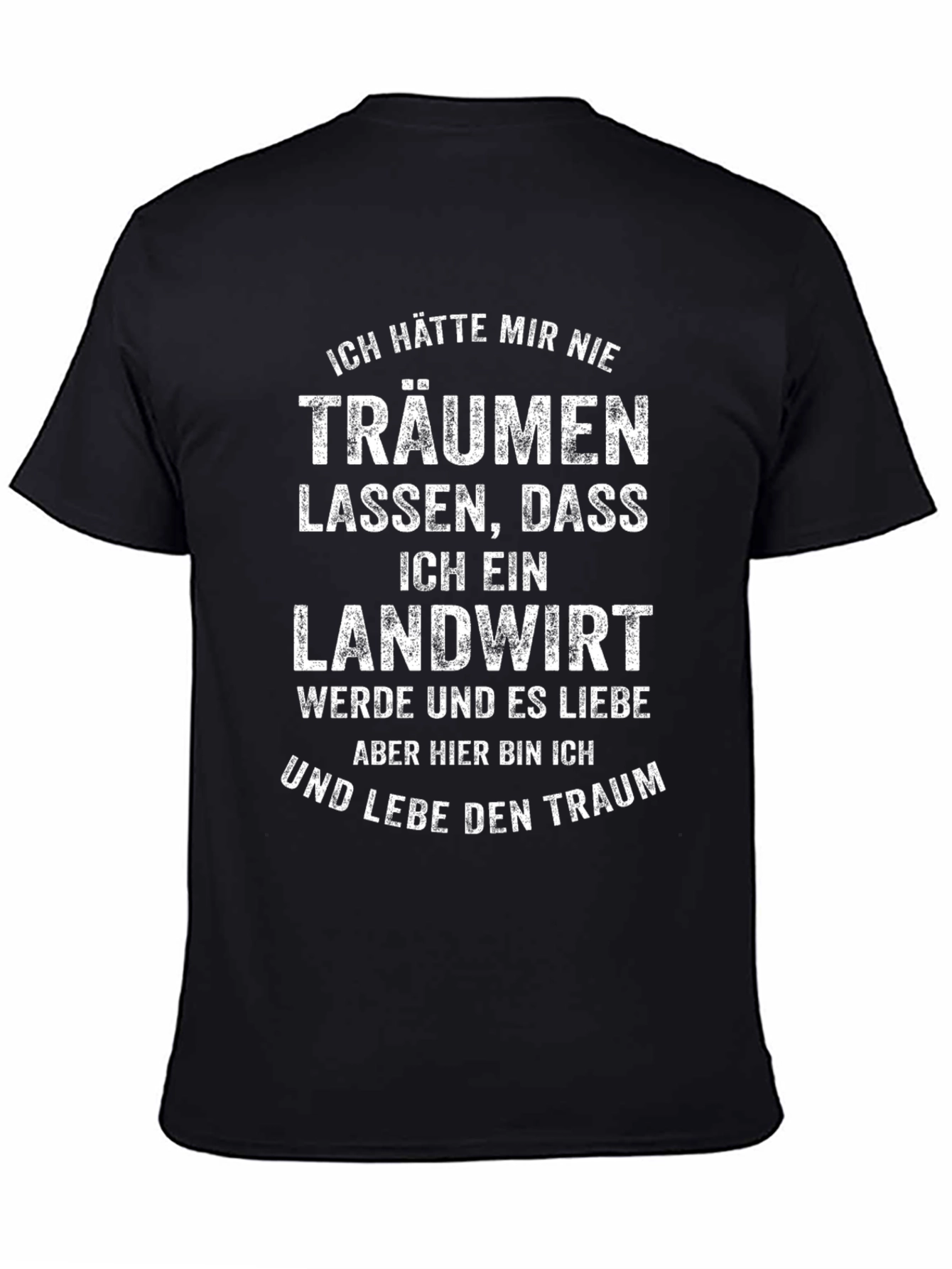 Farmers Dream Black Graphic T-Shirt