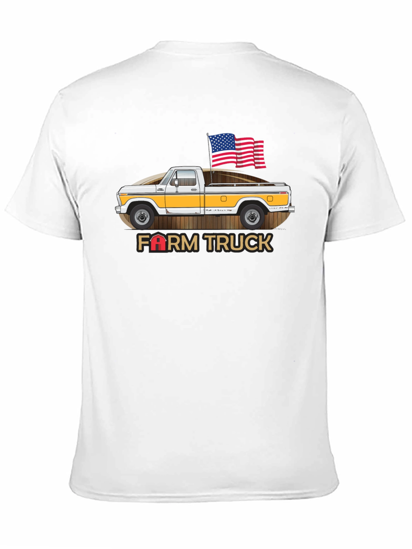 Farm Truck American Flag Graphic Tee