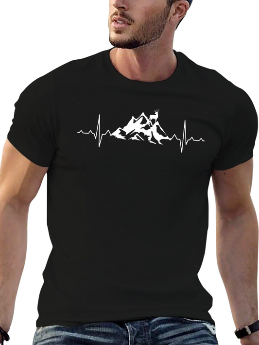Mountain Heartbeat T-Shirt - Nature Lovers Tee
