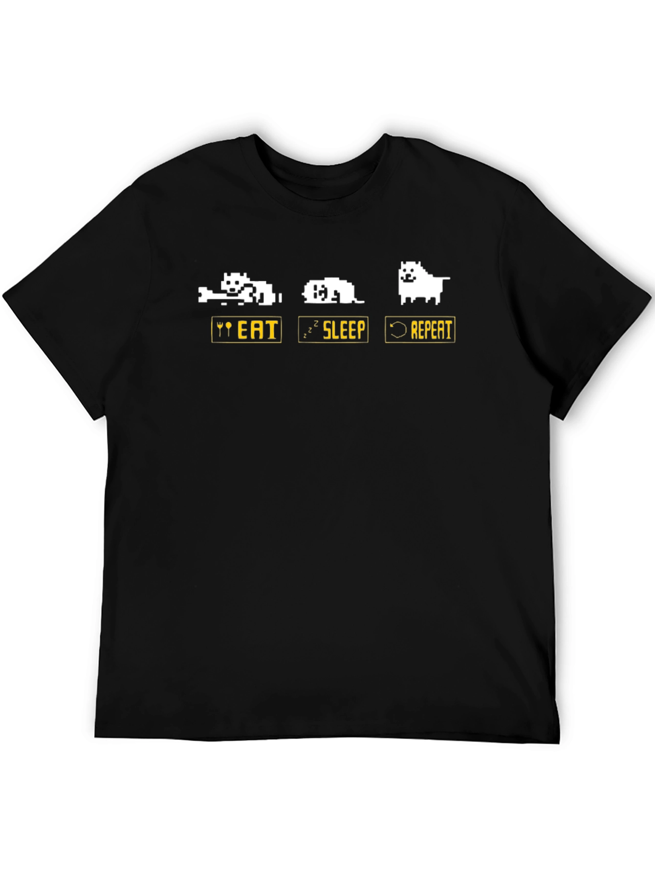 Eat Sleep Repeat Dog Graphic Tee