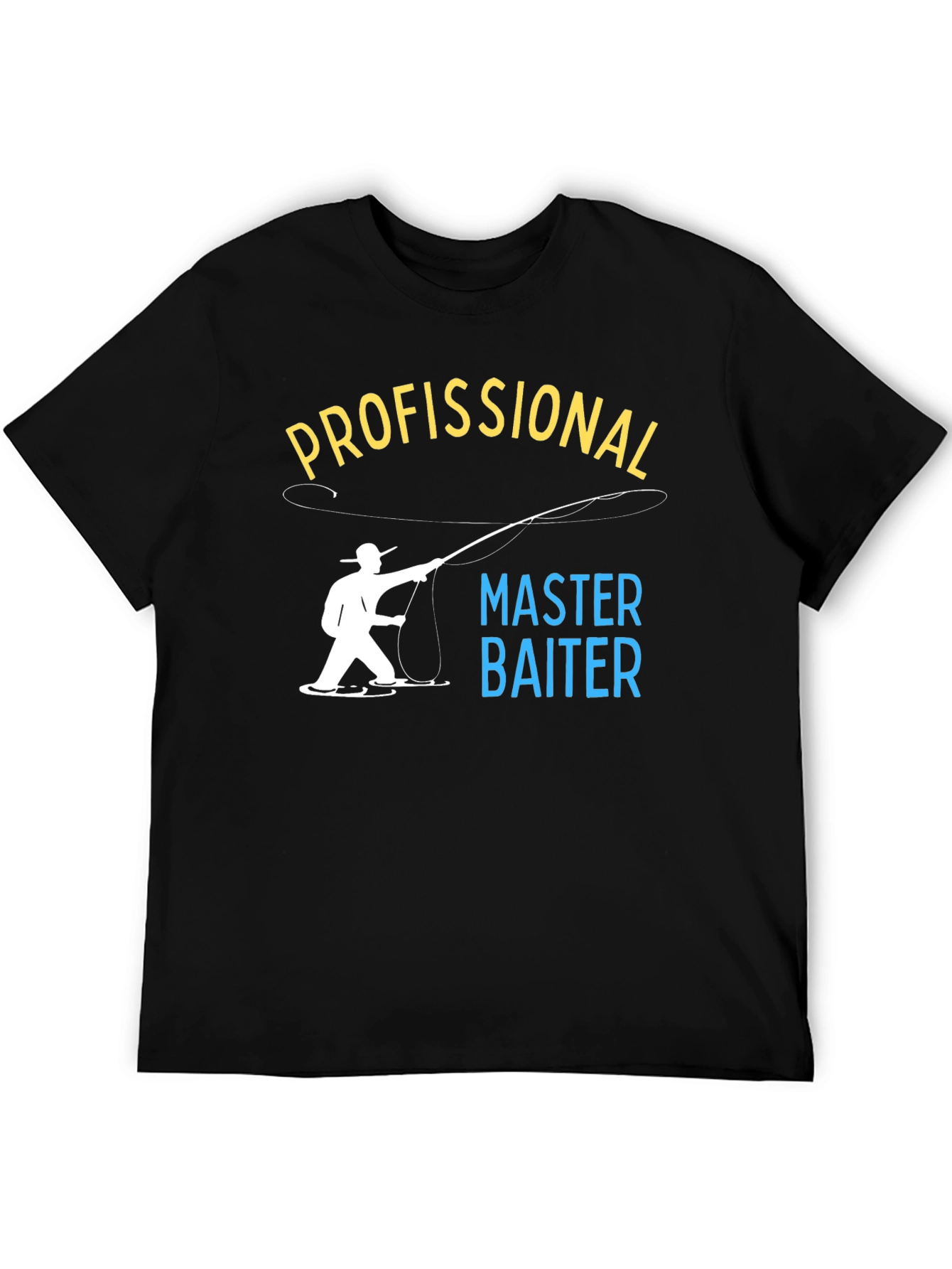 Profissional Master Baiter T-Shirt Funny Fishing Tee