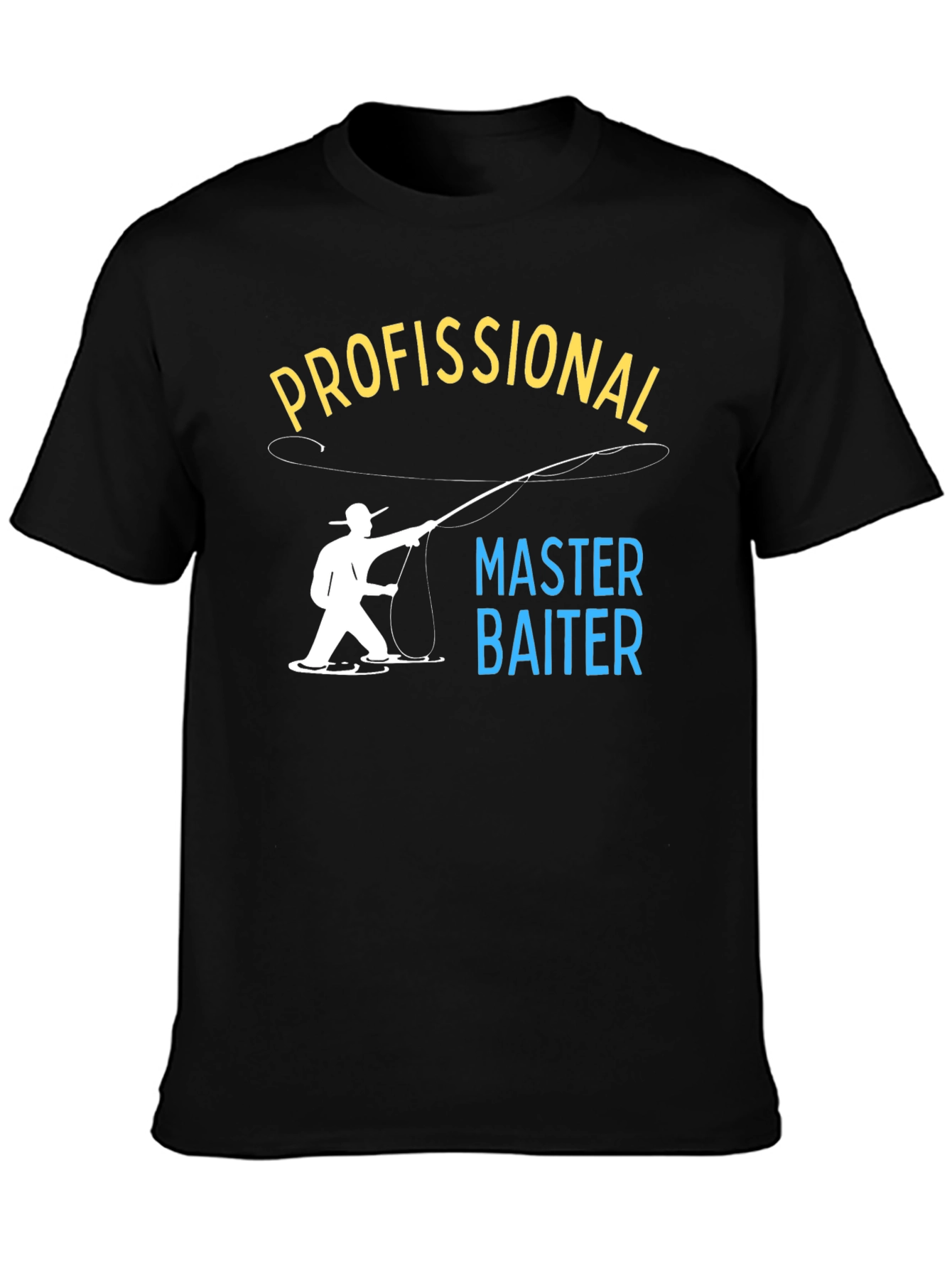Profissional Master Baiter T-Shirt Funny Fishing Tee