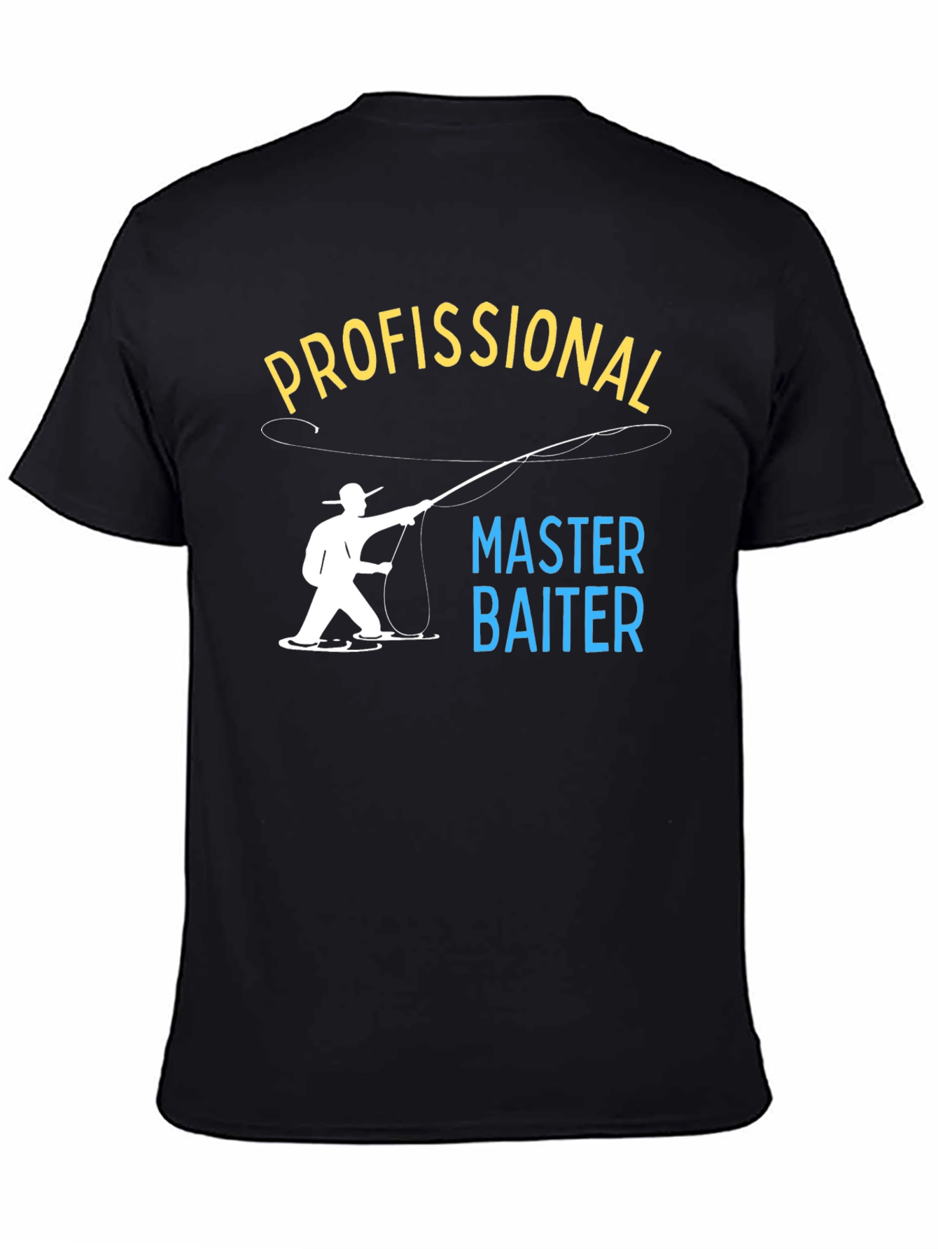 Profissional Master Baiter T-Shirt Funny Fishing Tee