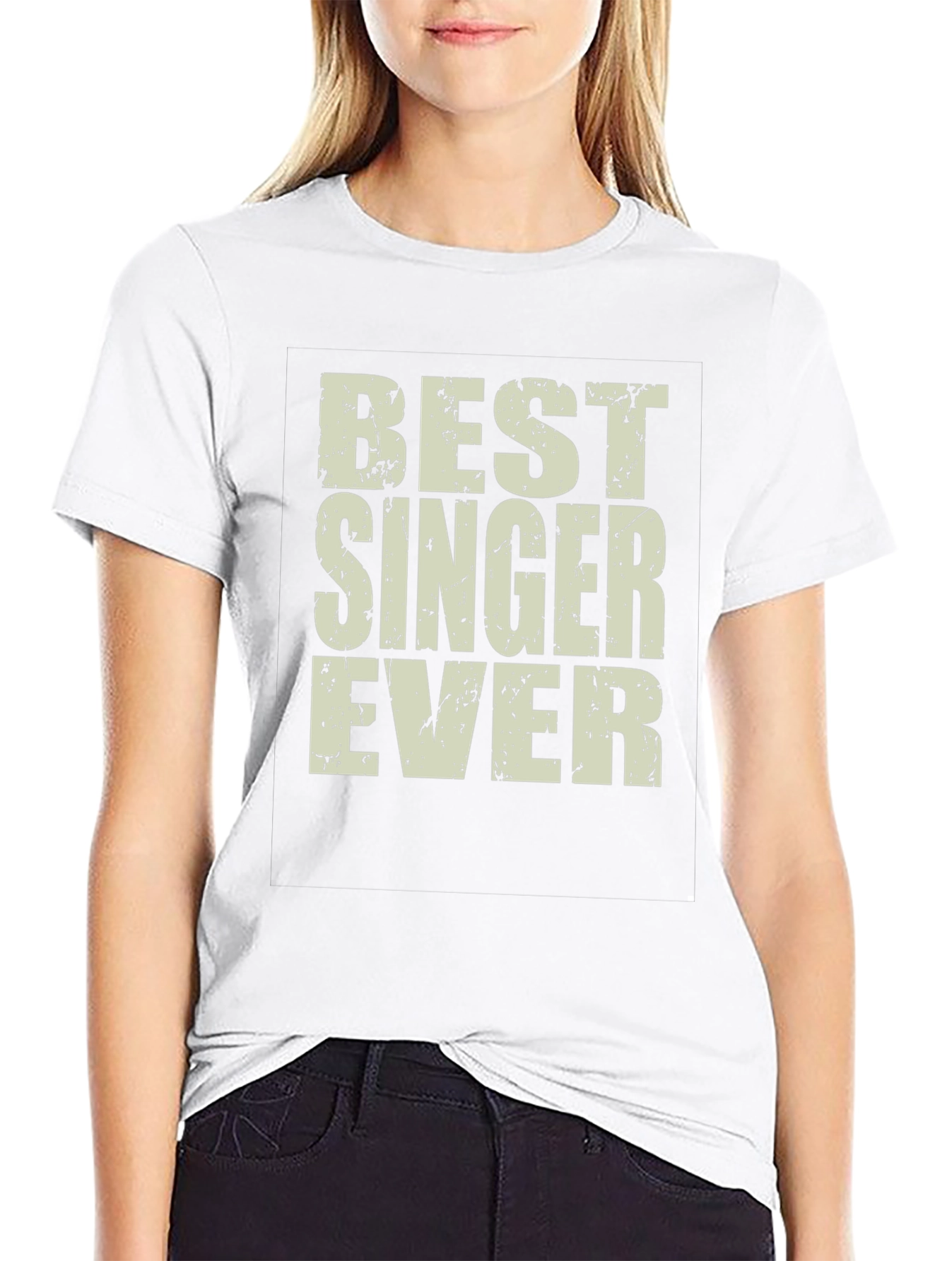 Best Singer Ever Graphic Tee - Black
