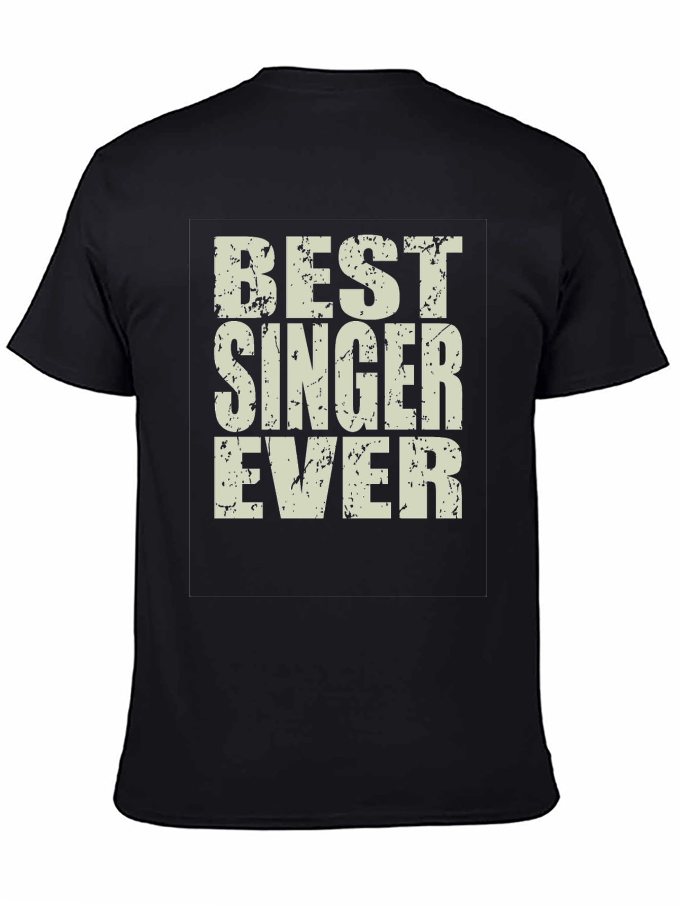 Best Singer Ever Graphic Tee - Black