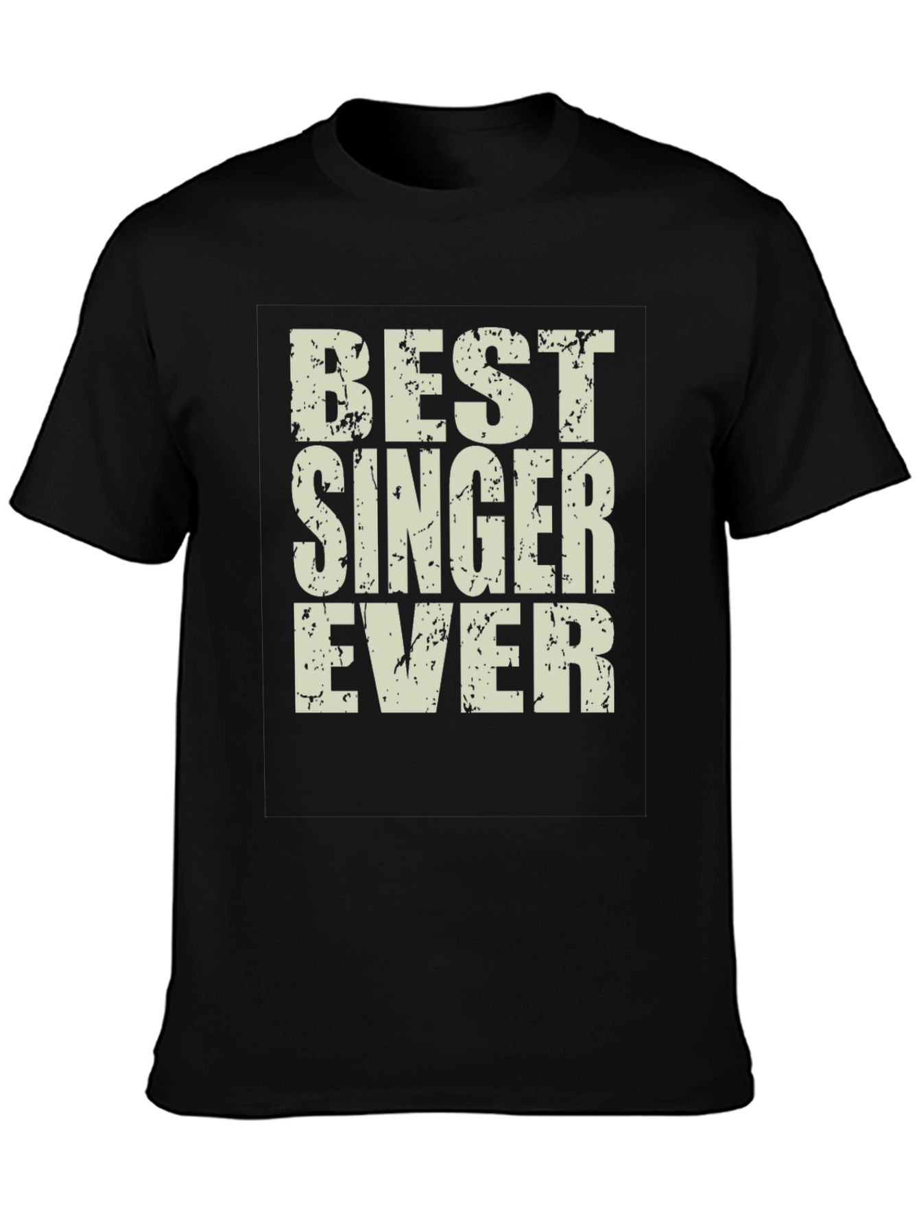 Best Singer Ever Graphic Tee - Black