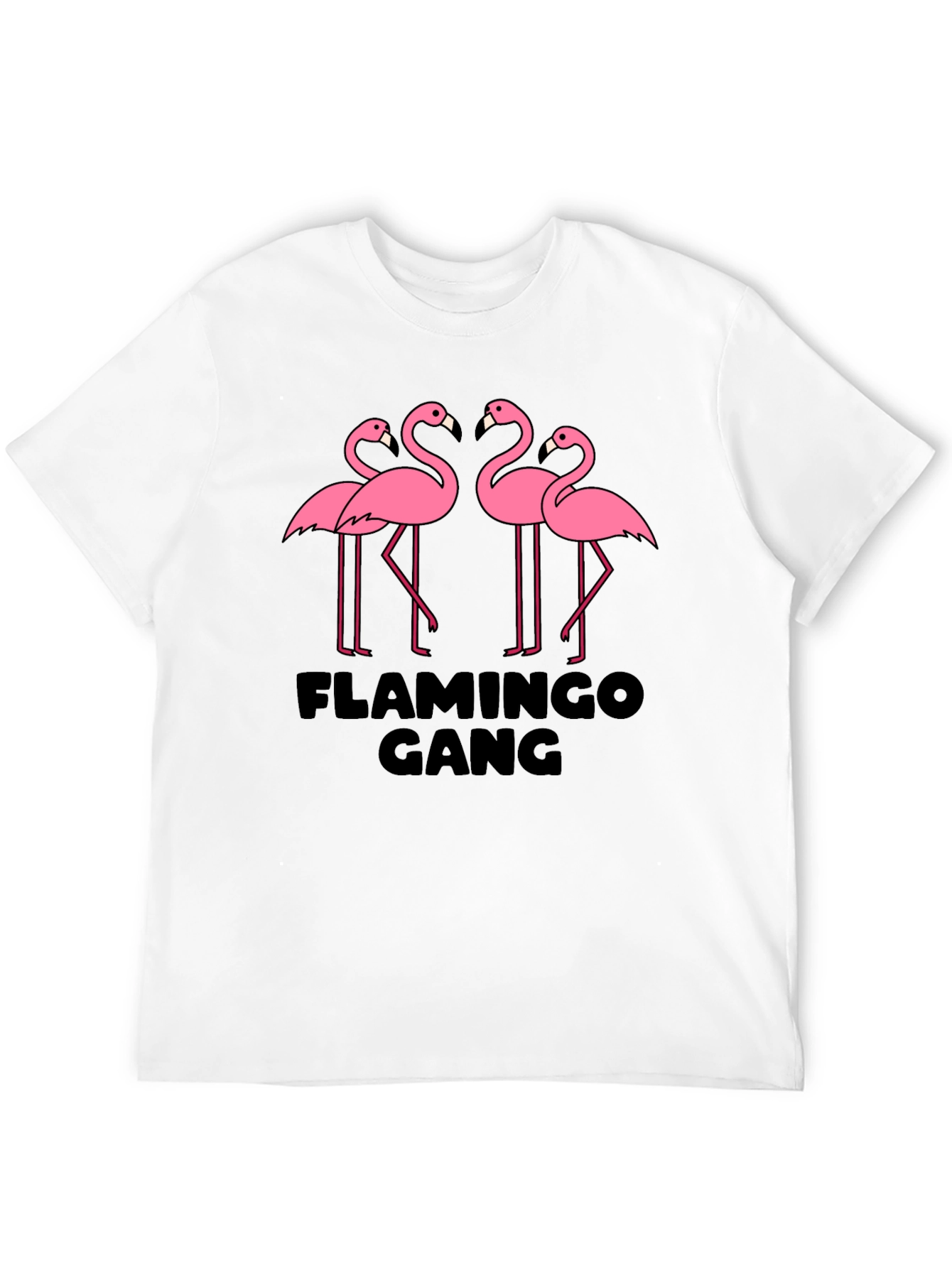 Flamingo Gang Graphic Tee - Black