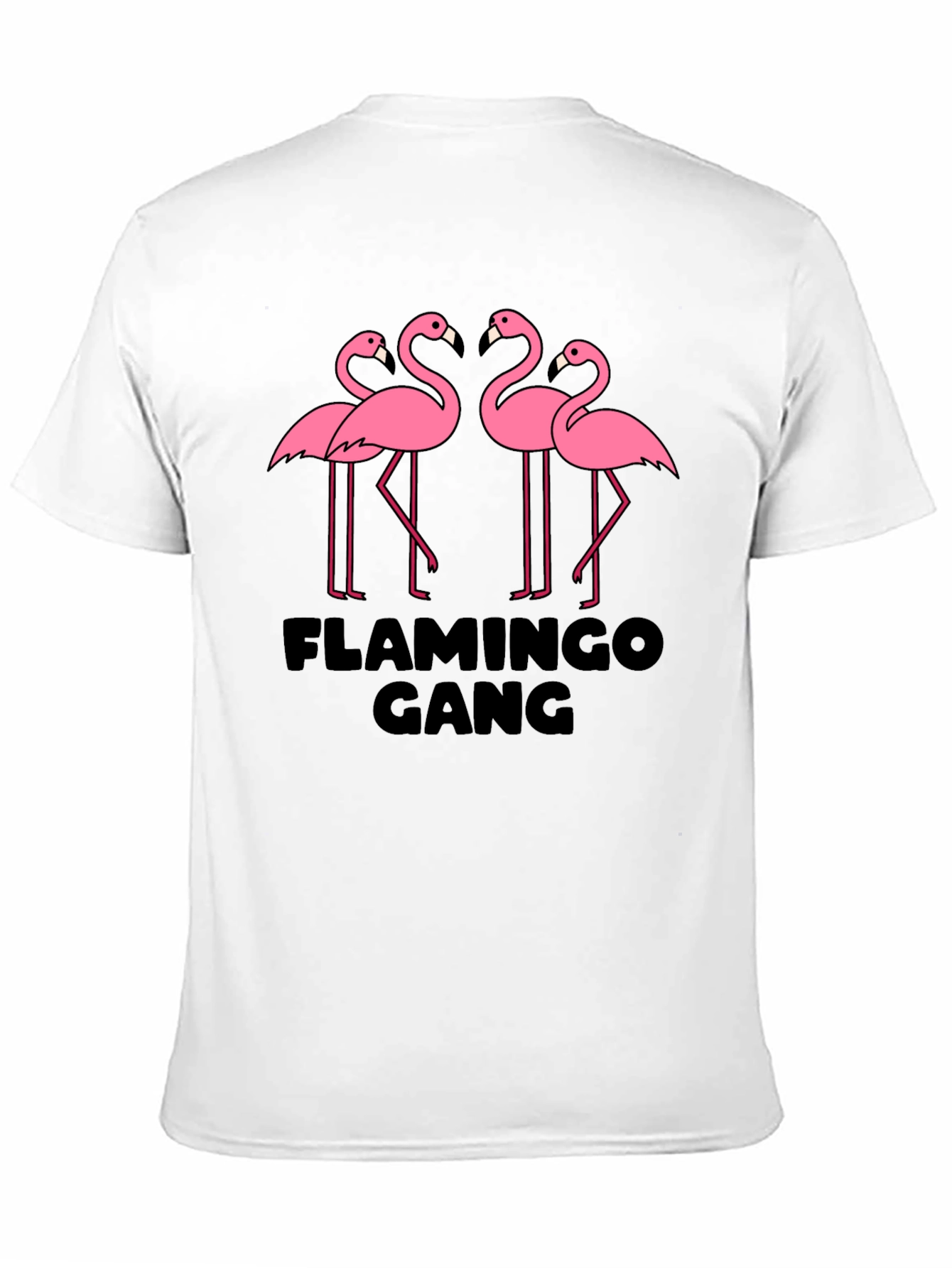 Flamingo Gang Graphic Tee - Black