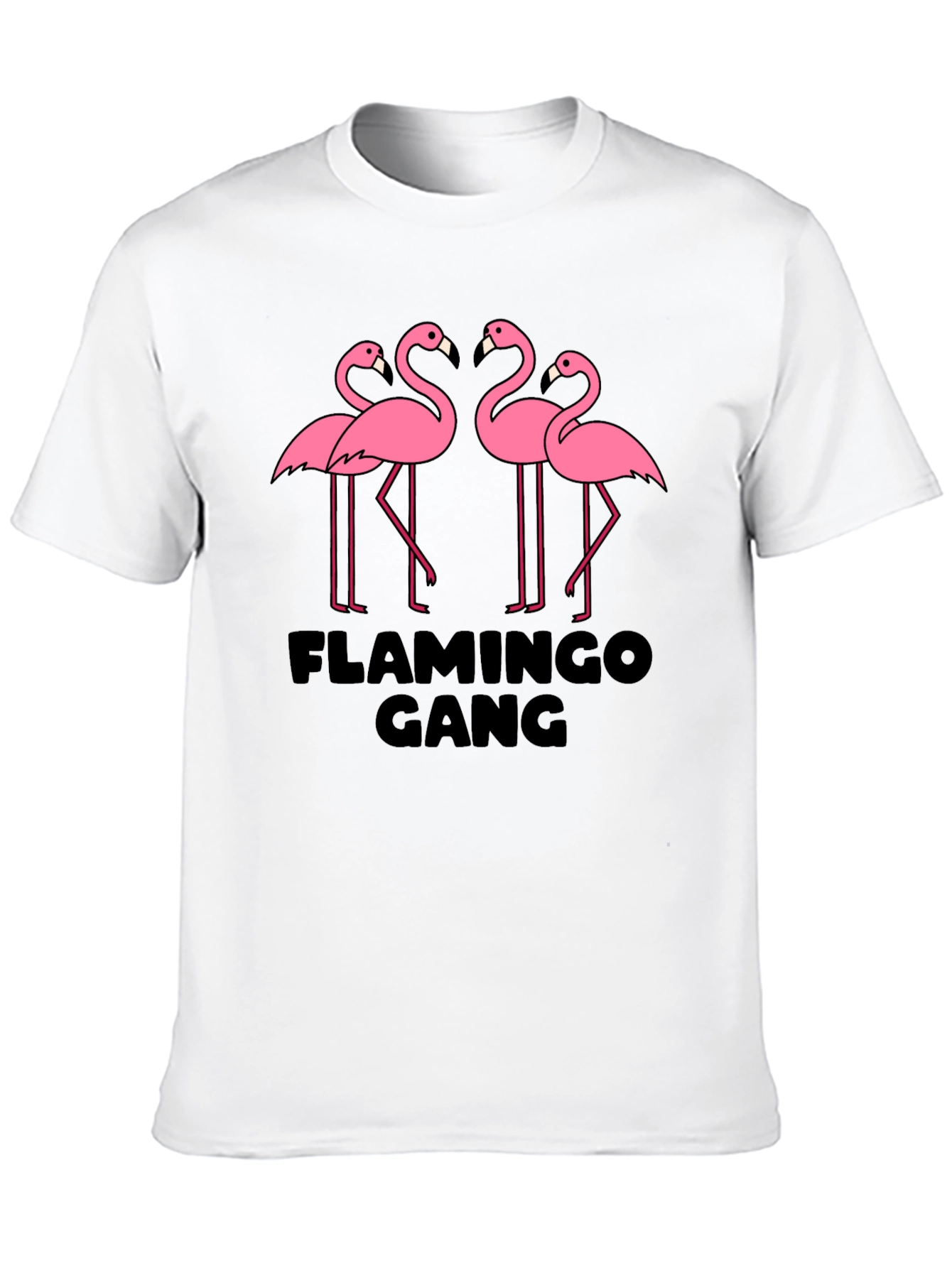 Flamingo Gang Graphic Tee - Black