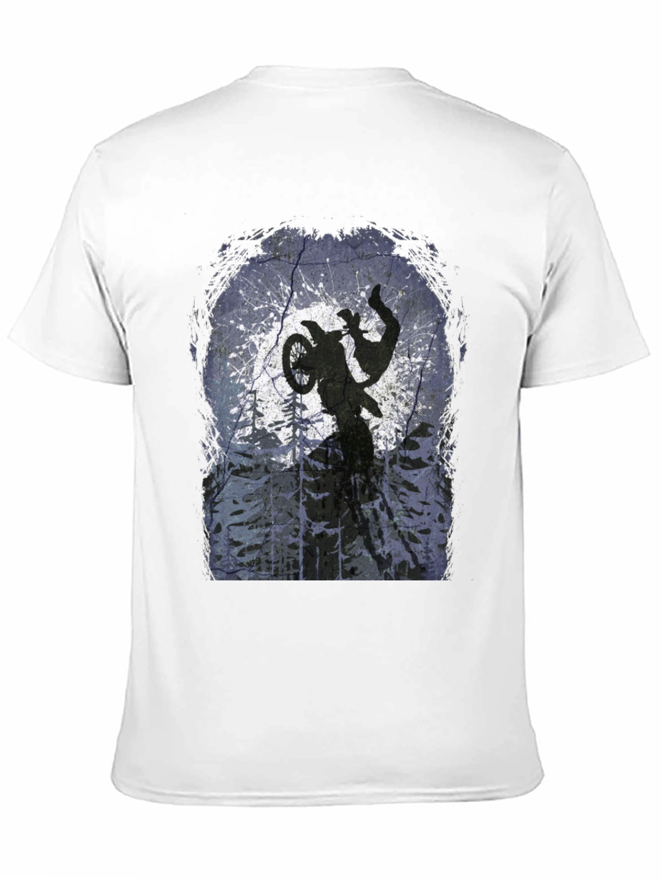 Dirt Bike Silhouette Graphic Tee