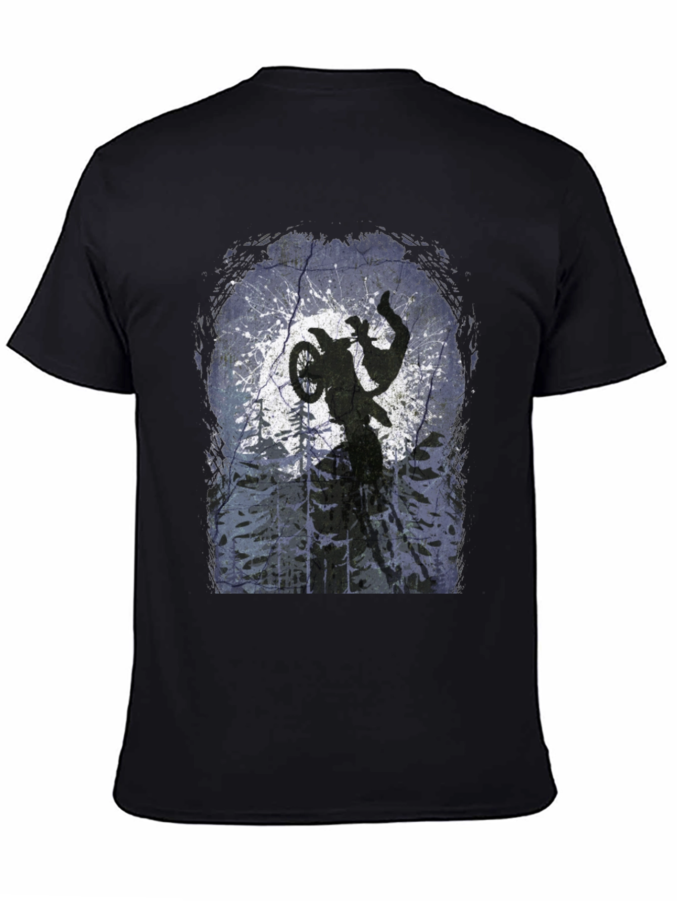 Dirt Bike Silhouette Graphic Tee