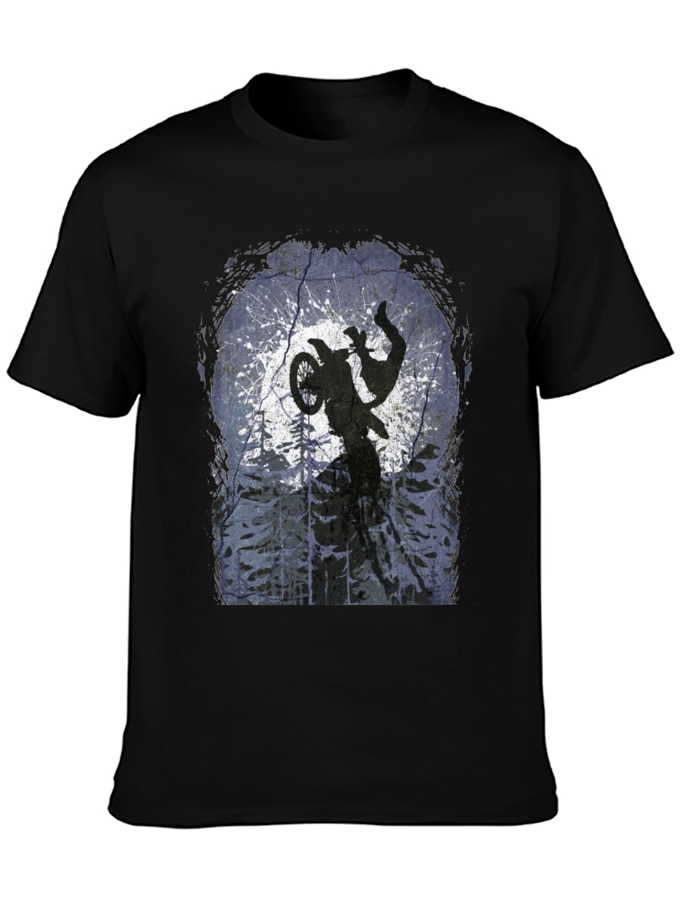 Dirt Bike Silhouette Graphic Tee
