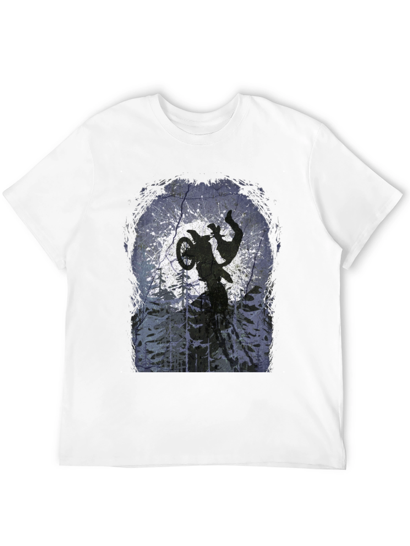 Dirt Bike Silhouette Graphic Tee