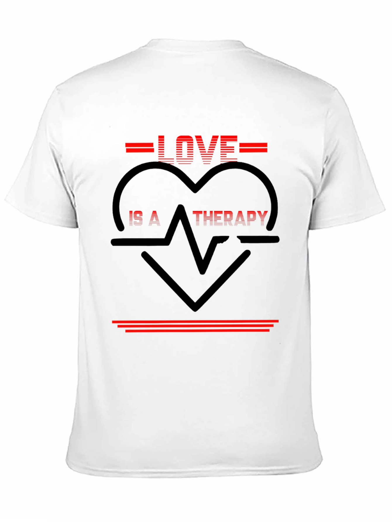 Love Therapy Graphic Tee - Black