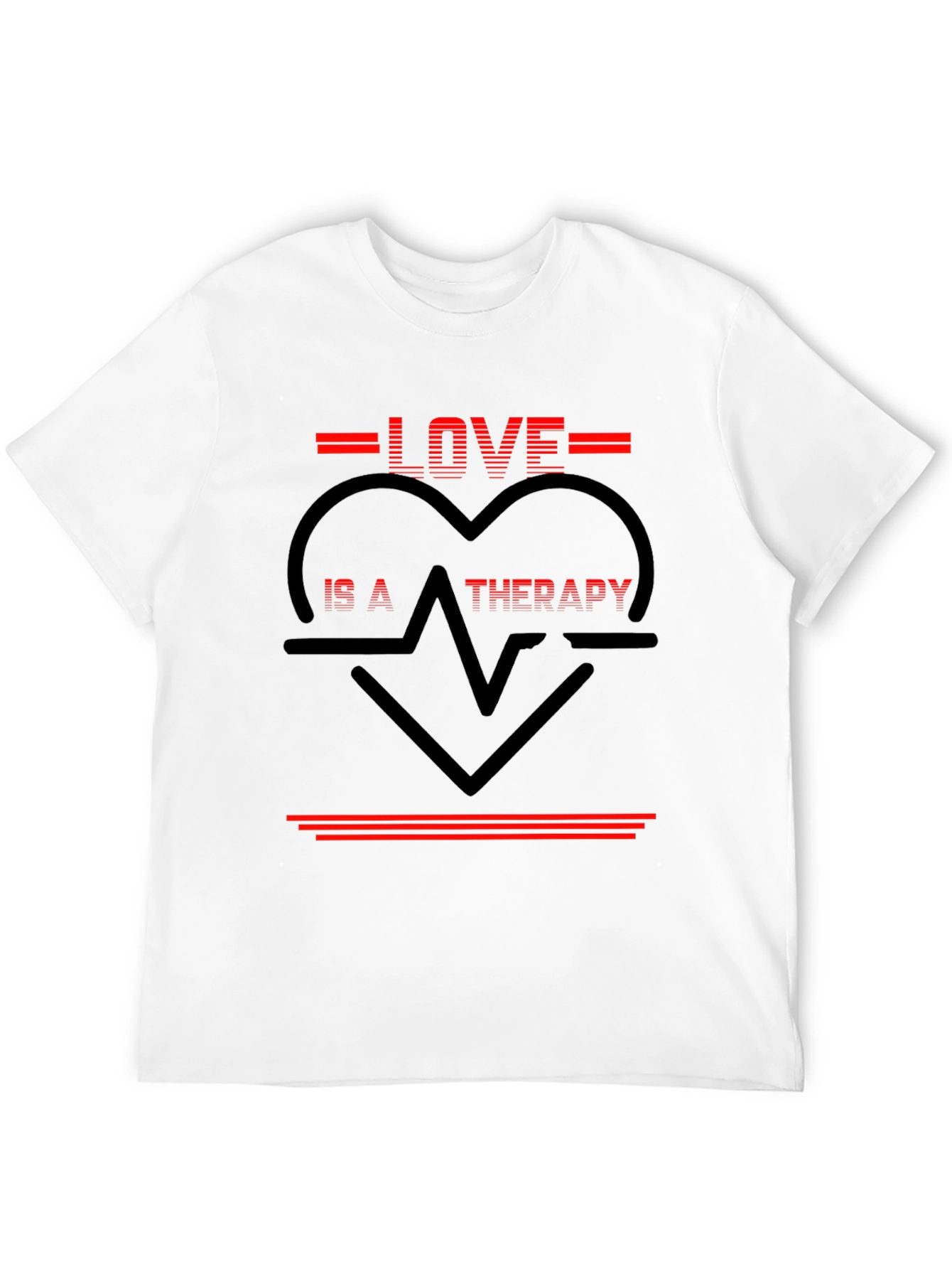Love Therapy Graphic Tee - Black