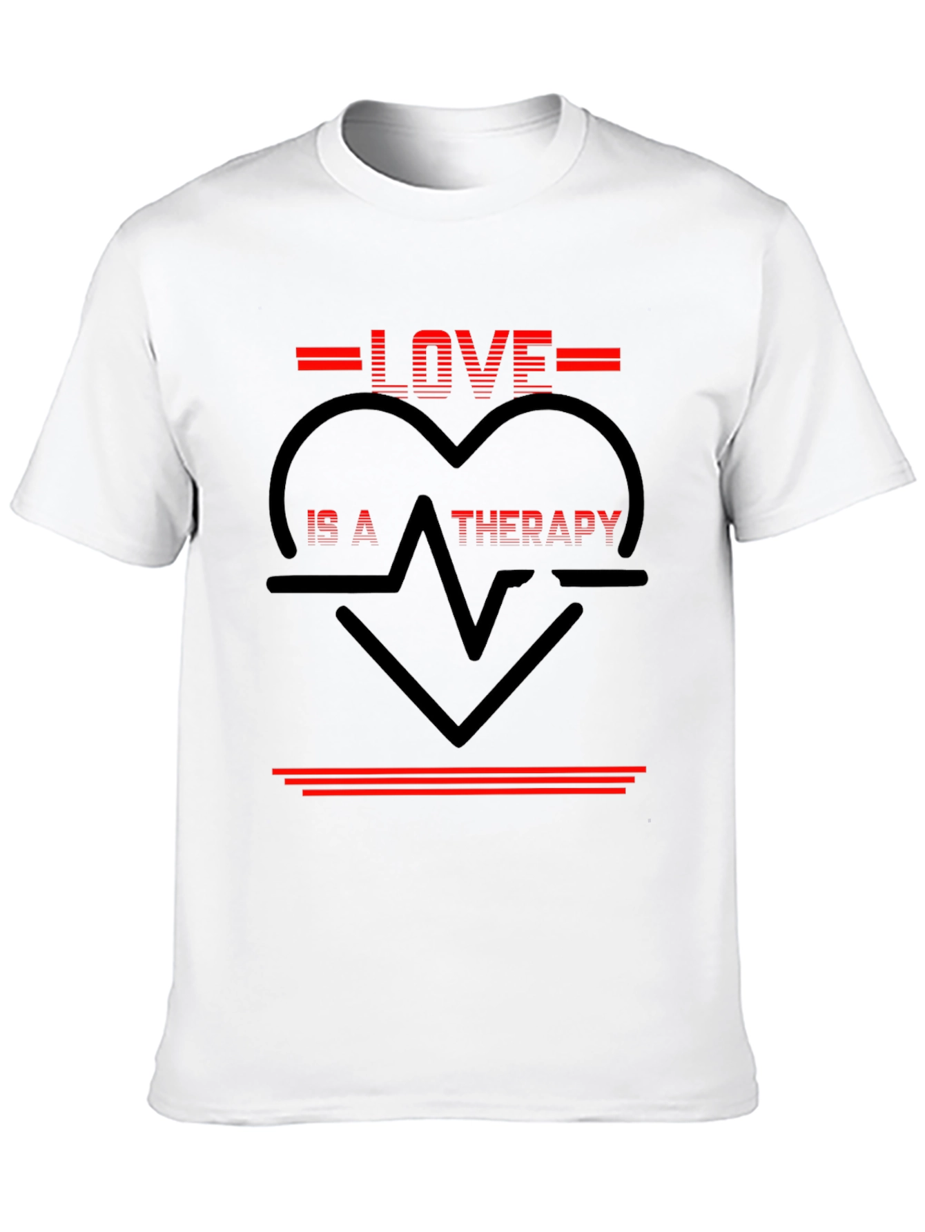 Love Therapy Graphic Tee - Black