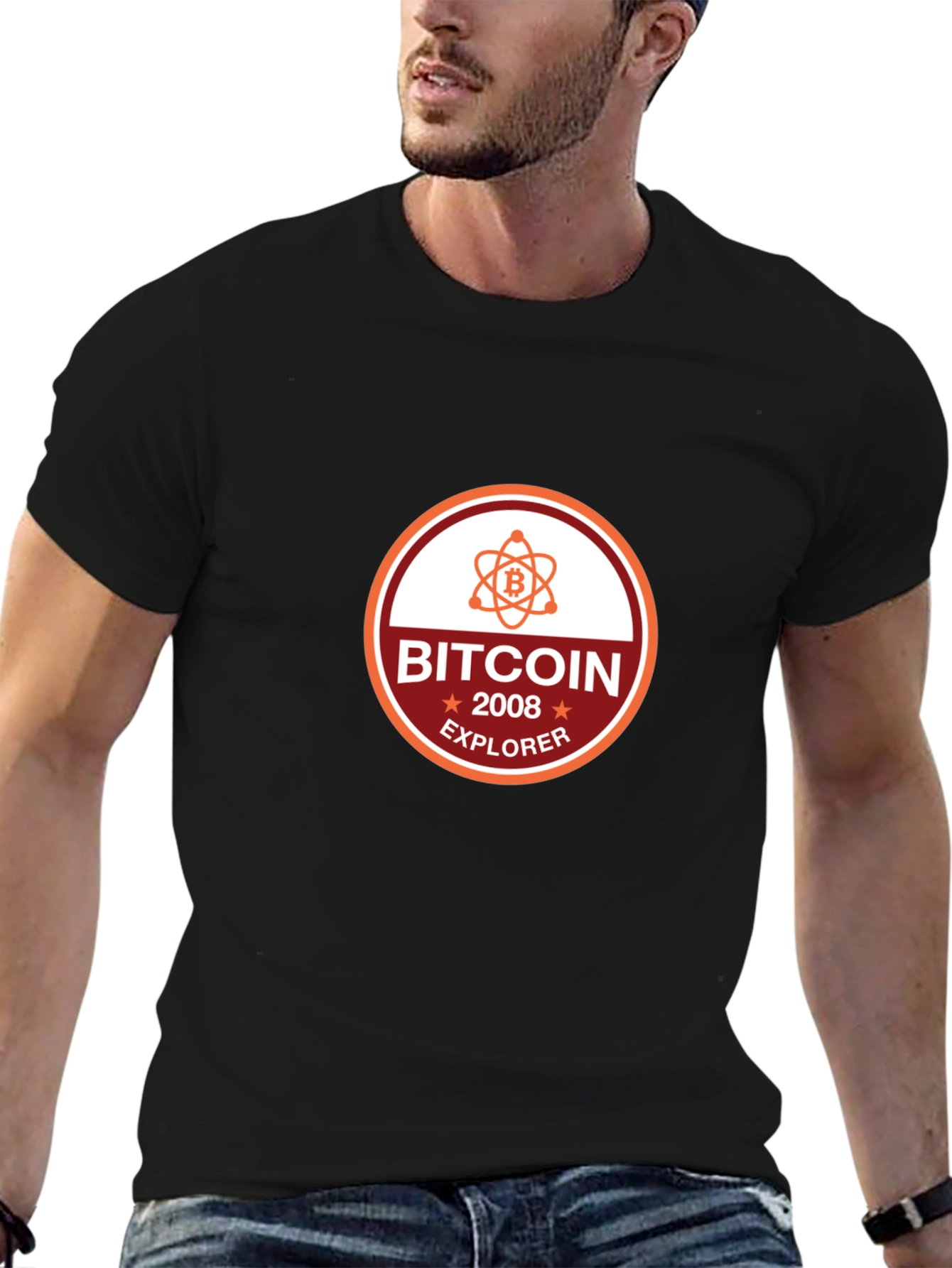 Bitcoin 2008 Explorer Black T-Shirt