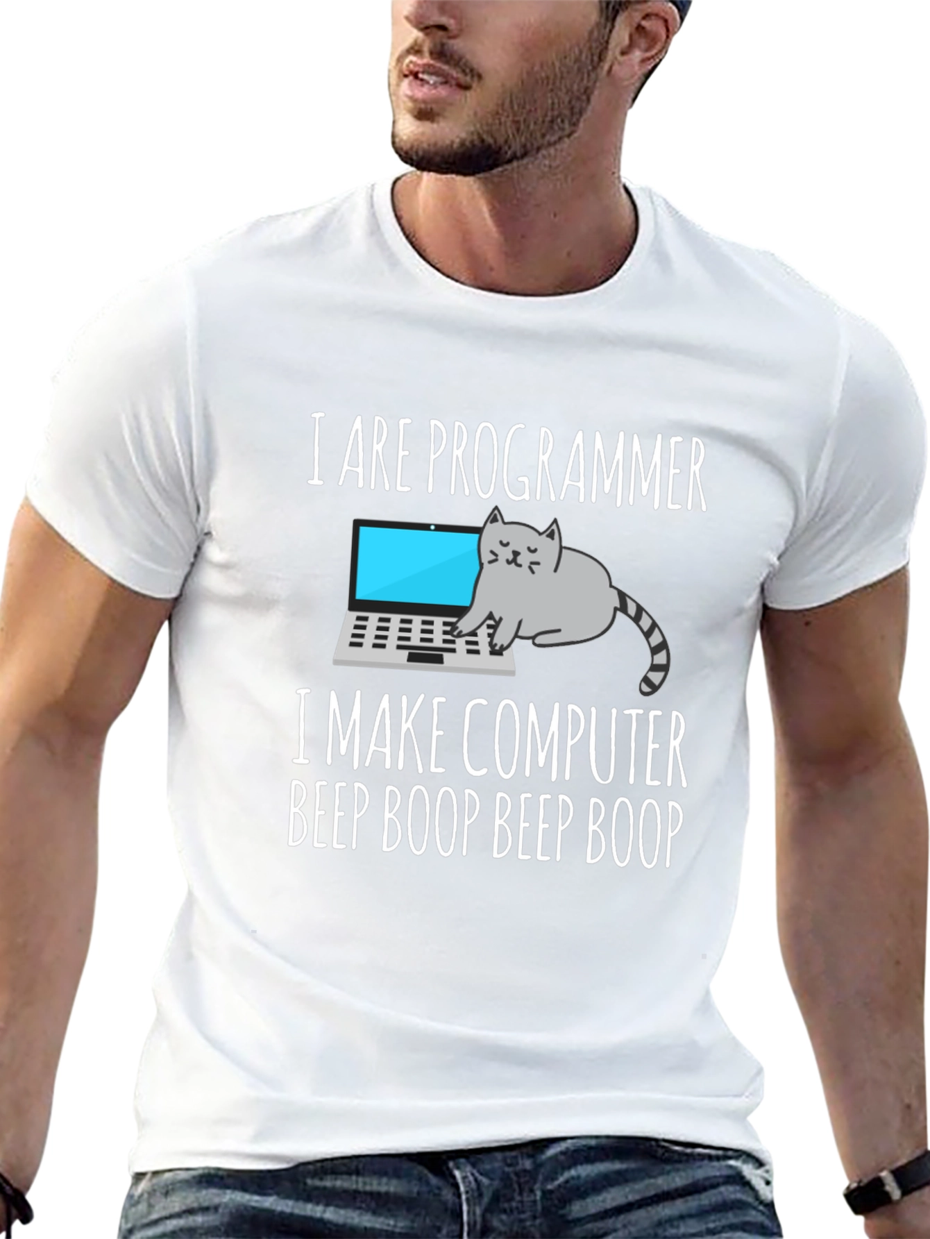 I are Programmer T-Shirt Cat Meme