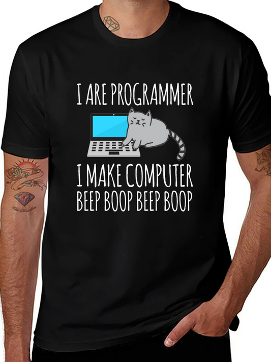 I are Programmer T-Shirt Cat Meme