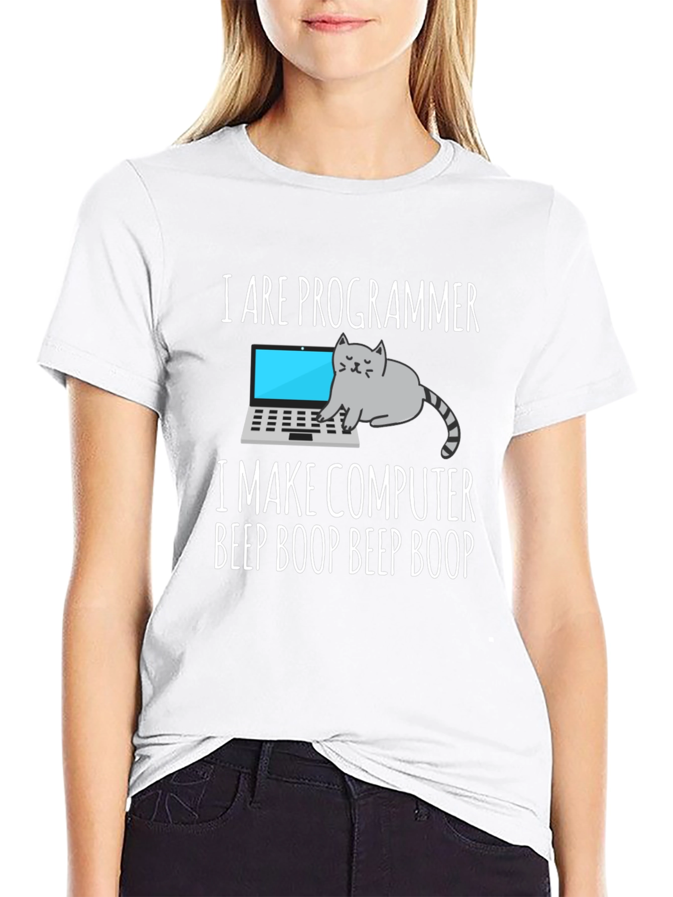 I are Programmer T-Shirt Cat Meme