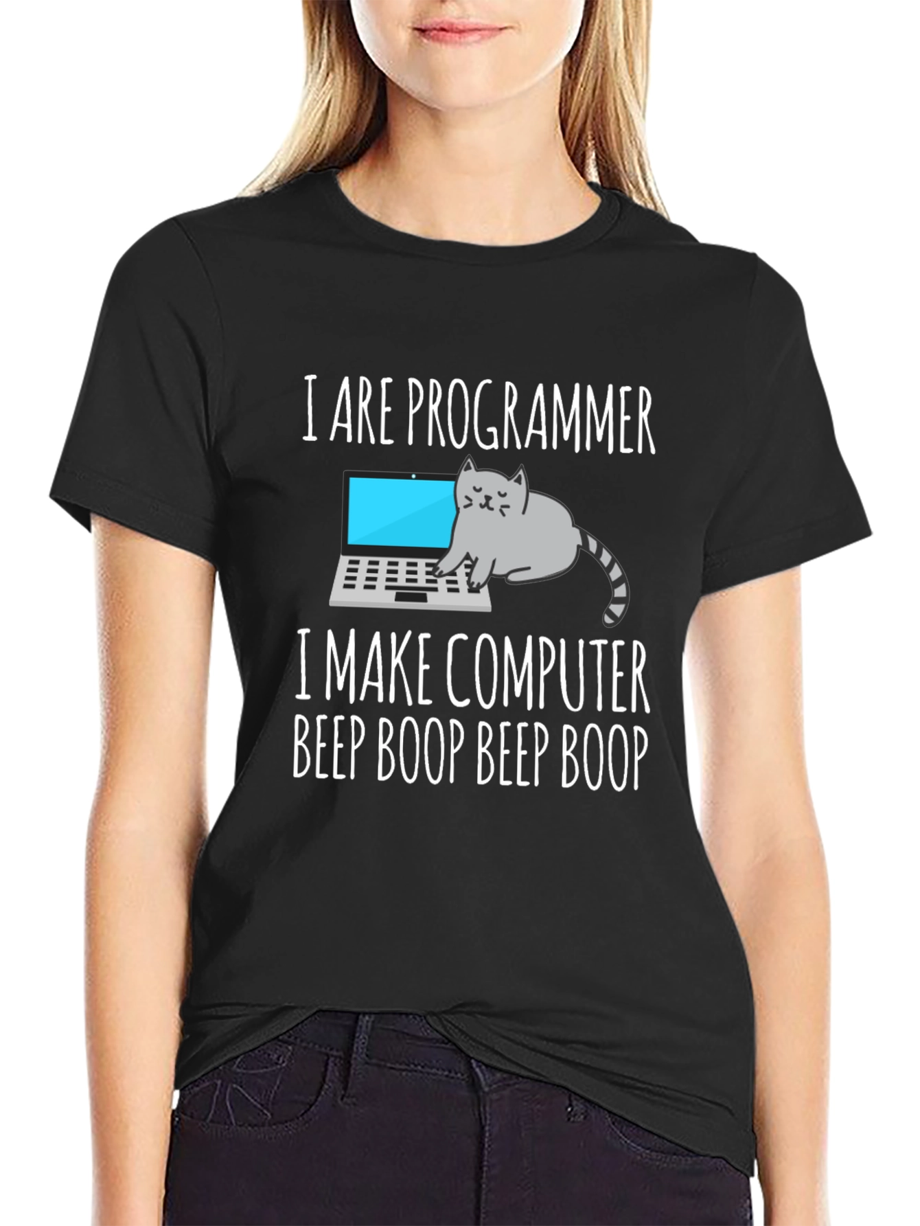 I are Programmer T-Shirt Cat Meme