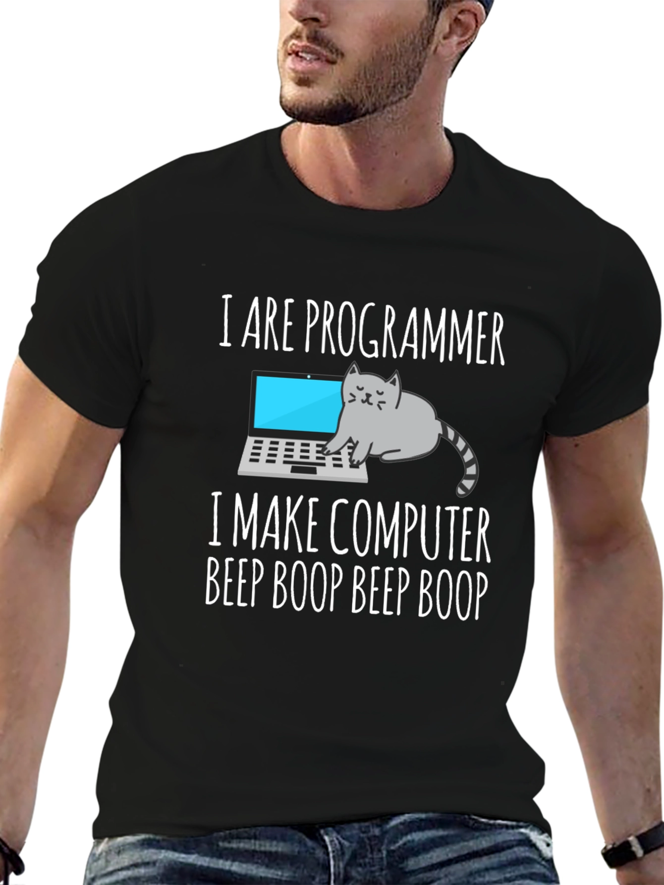 I are Programmer T-Shirt Cat Meme