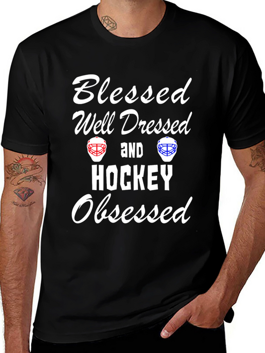 Blessed Hockey Obsessed Graphic Tee