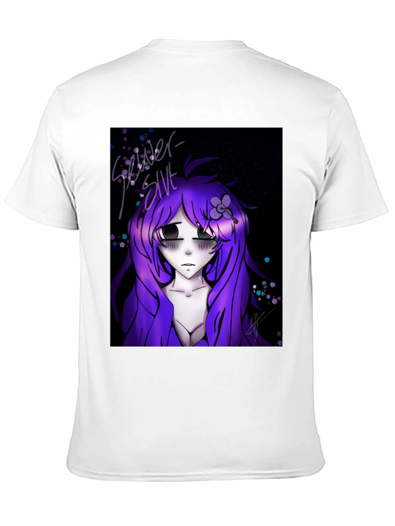 Anime Girl Graphic Tee - Black Unisex T-Shirt