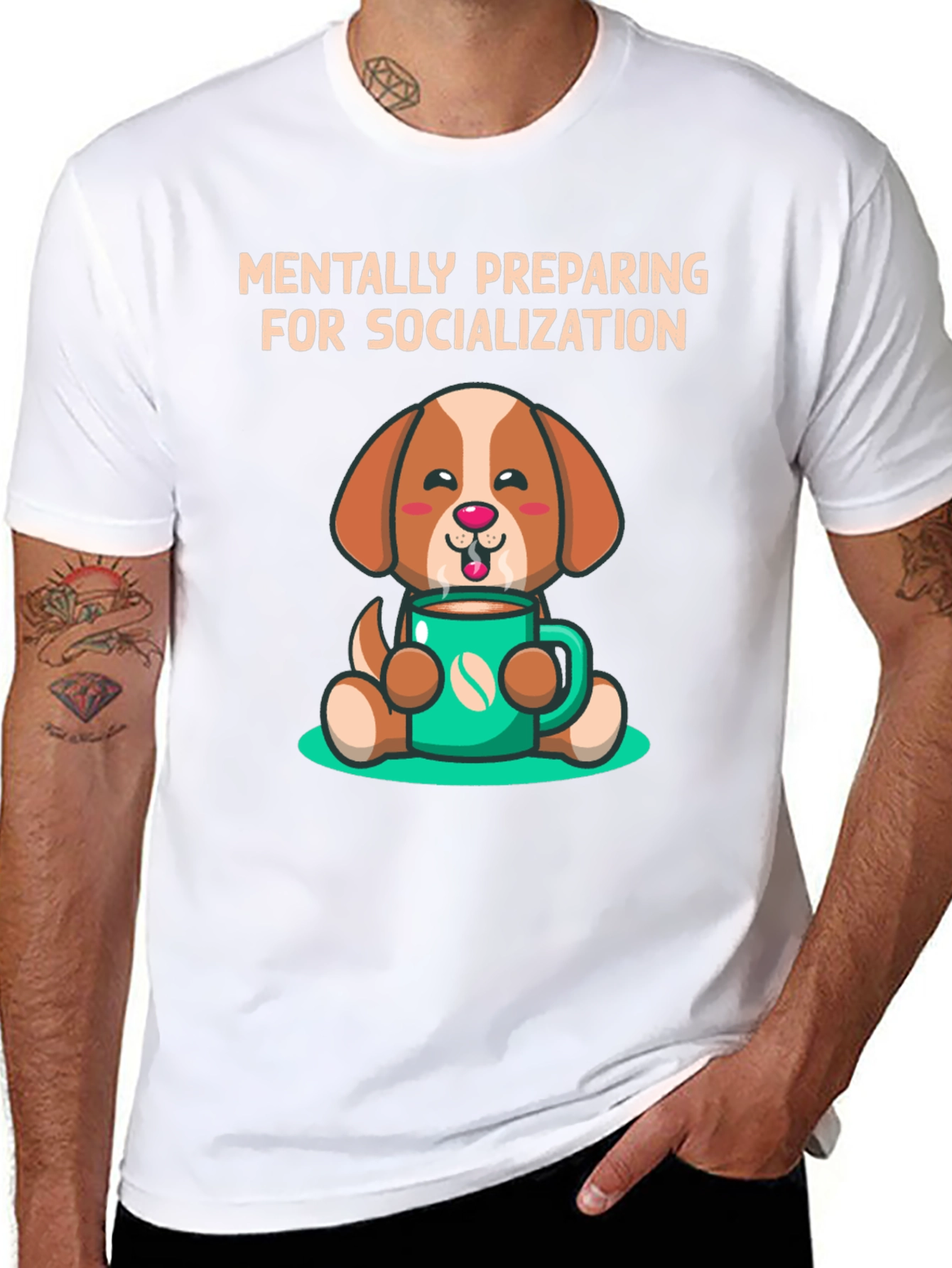 Mentally Preparing Dog T-Shirt